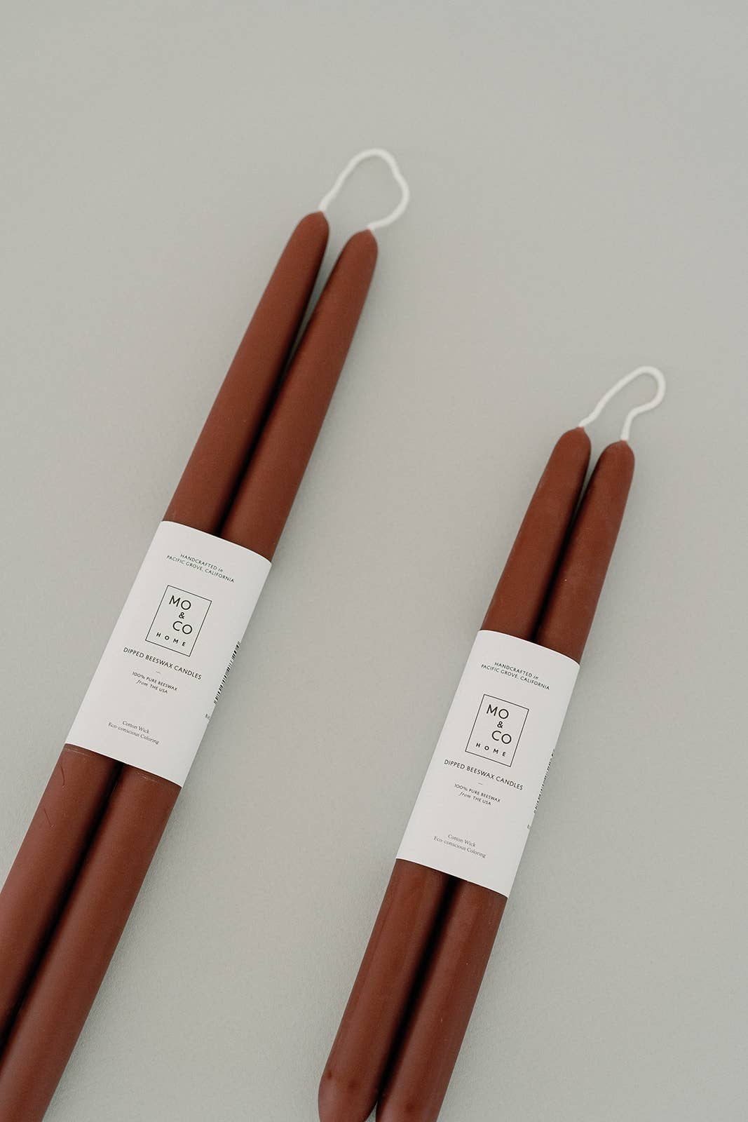 10" & 14" - 100% Beeswax Dipped Candles | Burgundy - by Carlyle Avenue