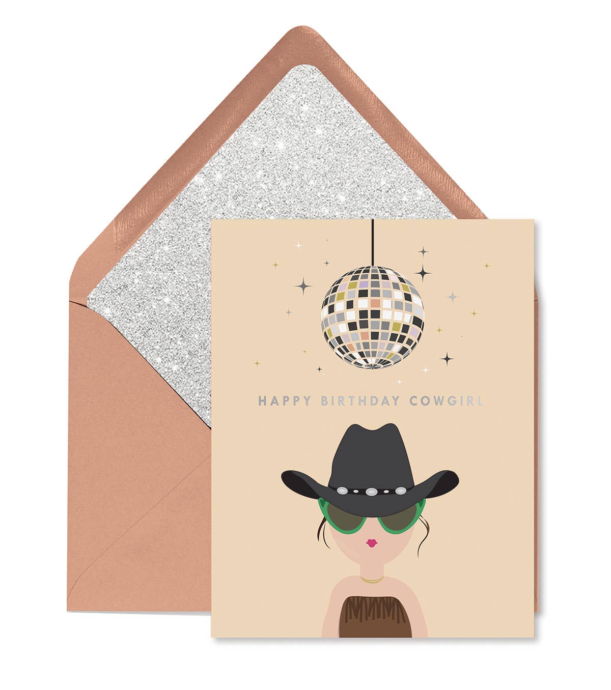 Cowgirl Birthday Greeting Card - by Carlyle Avenue