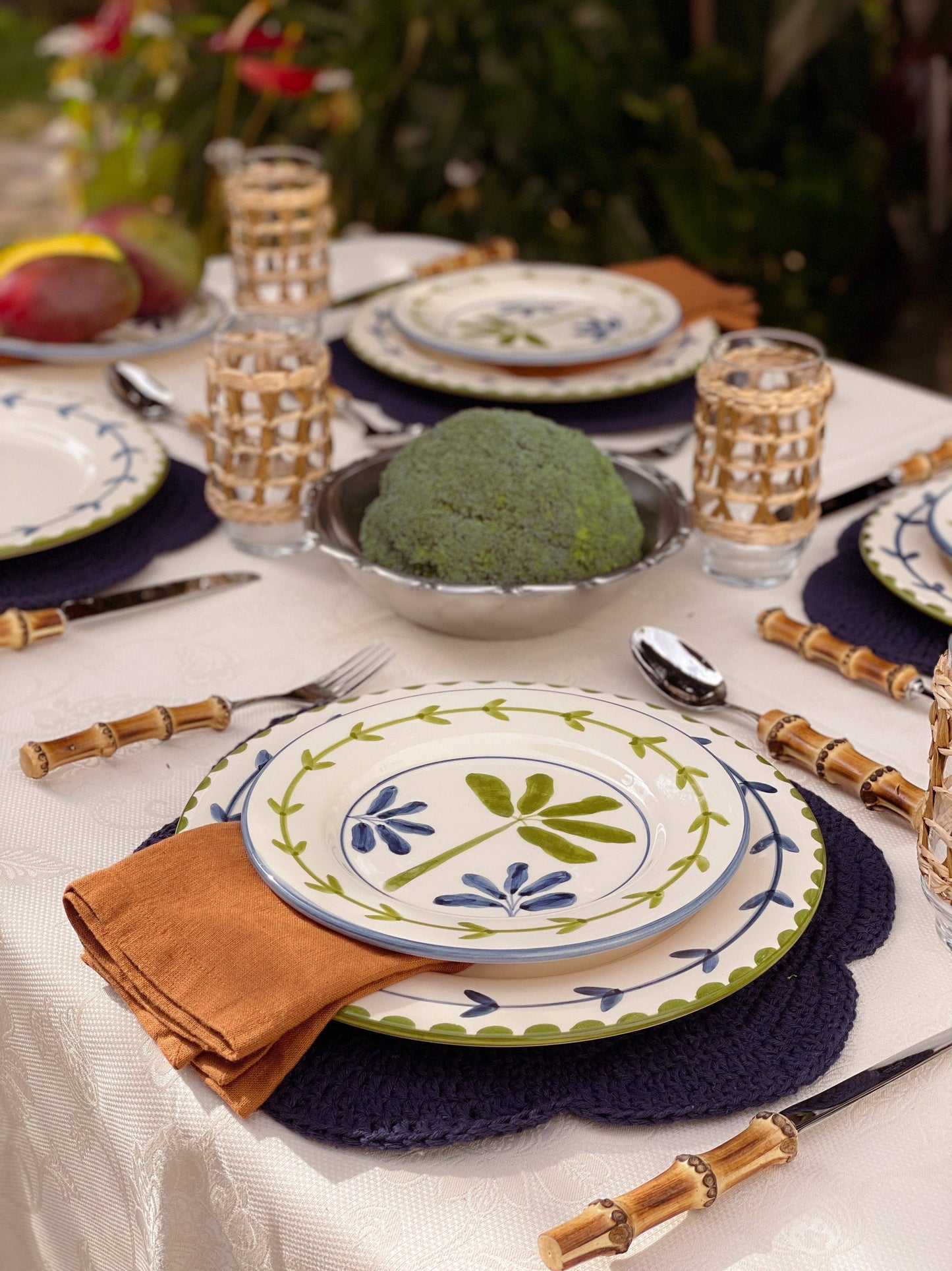 Banana Hand-Painted Dinner Plate - by Carlyle Avenue