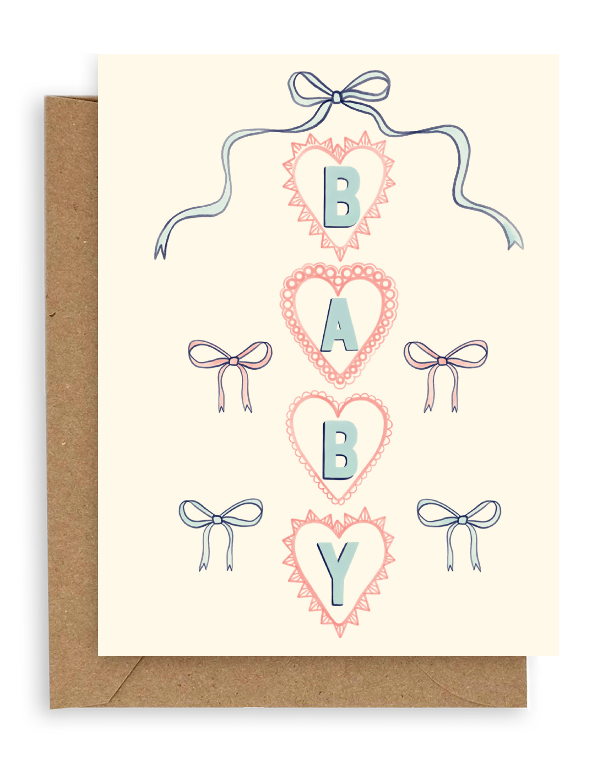 Bows Baby Card - Greeting Cards by Carlyle Avenue