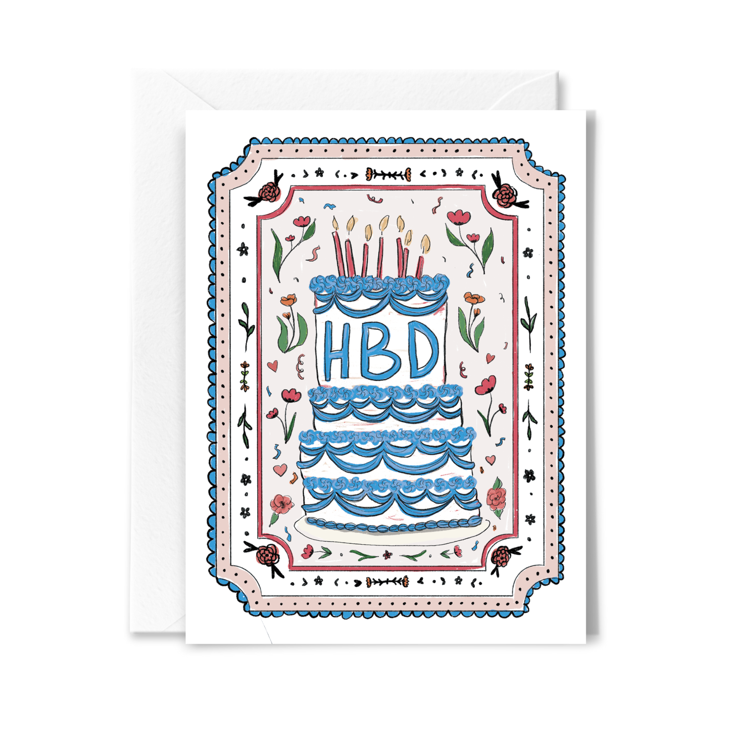 Cake and Confetti Birthday Card - by Carlyle Avenue