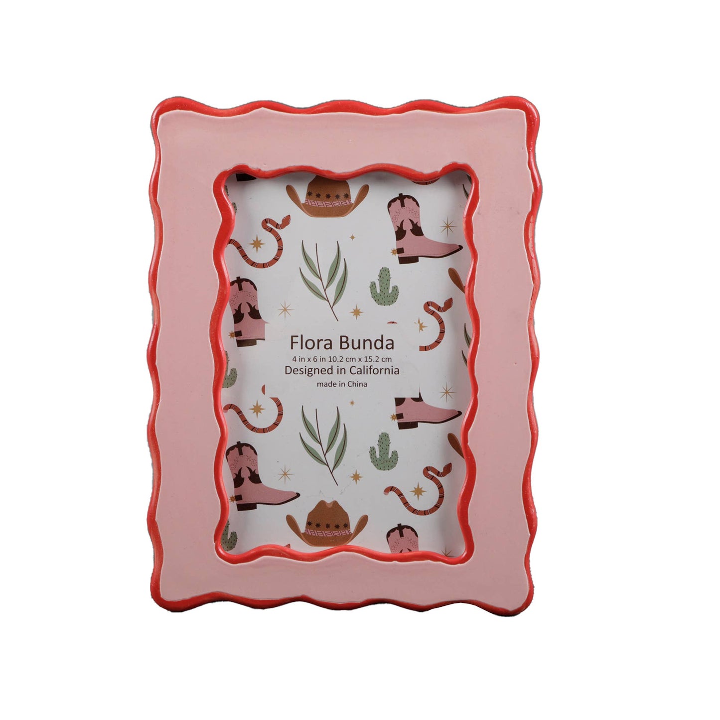 4 x 6 Scallop Edge with Sideline Ceramic Frame - Picture Frames by Carlyle Avenue