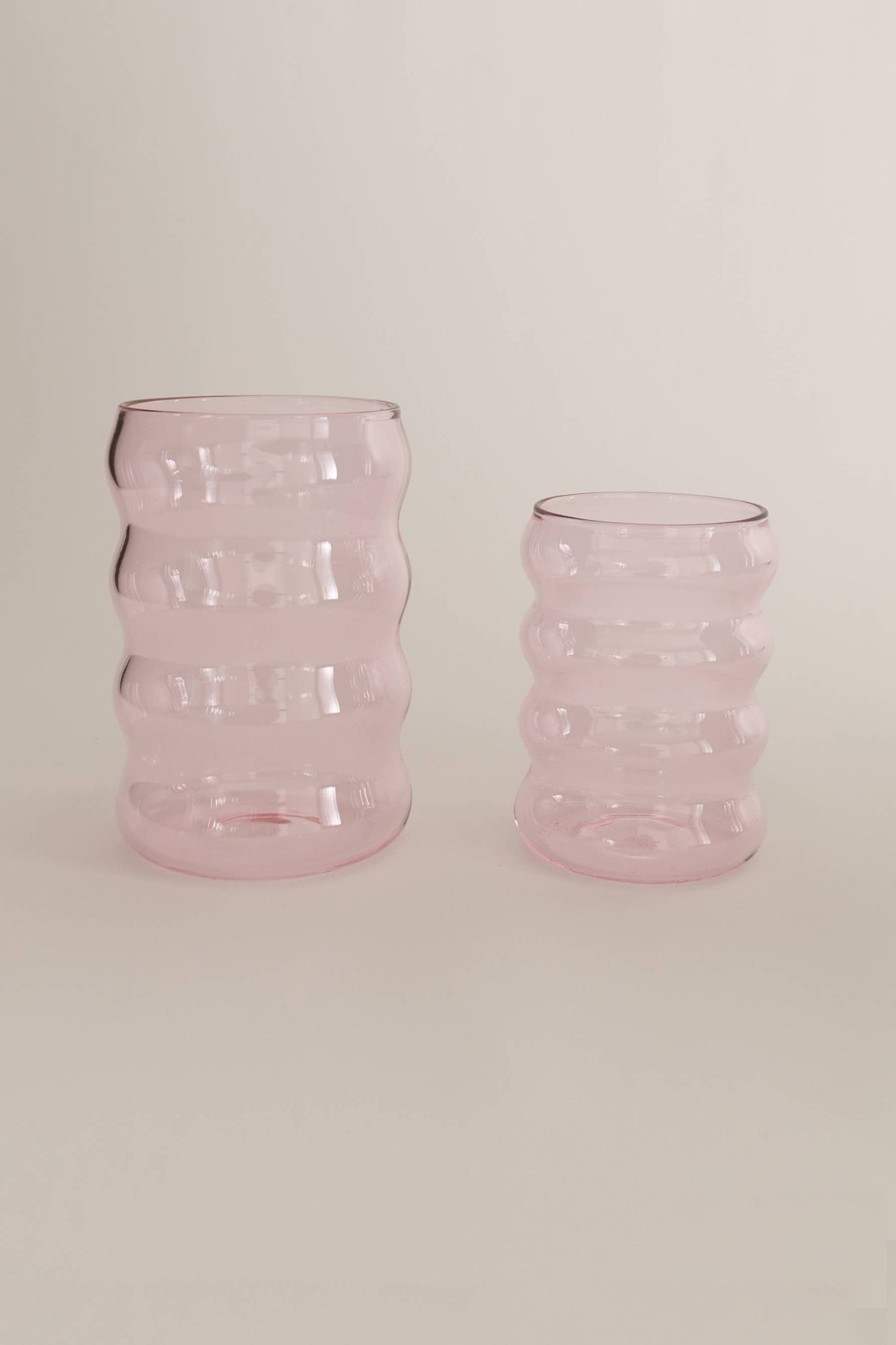 12oz Ripple Cup, Pink - Glassware by Carlyle Avenue