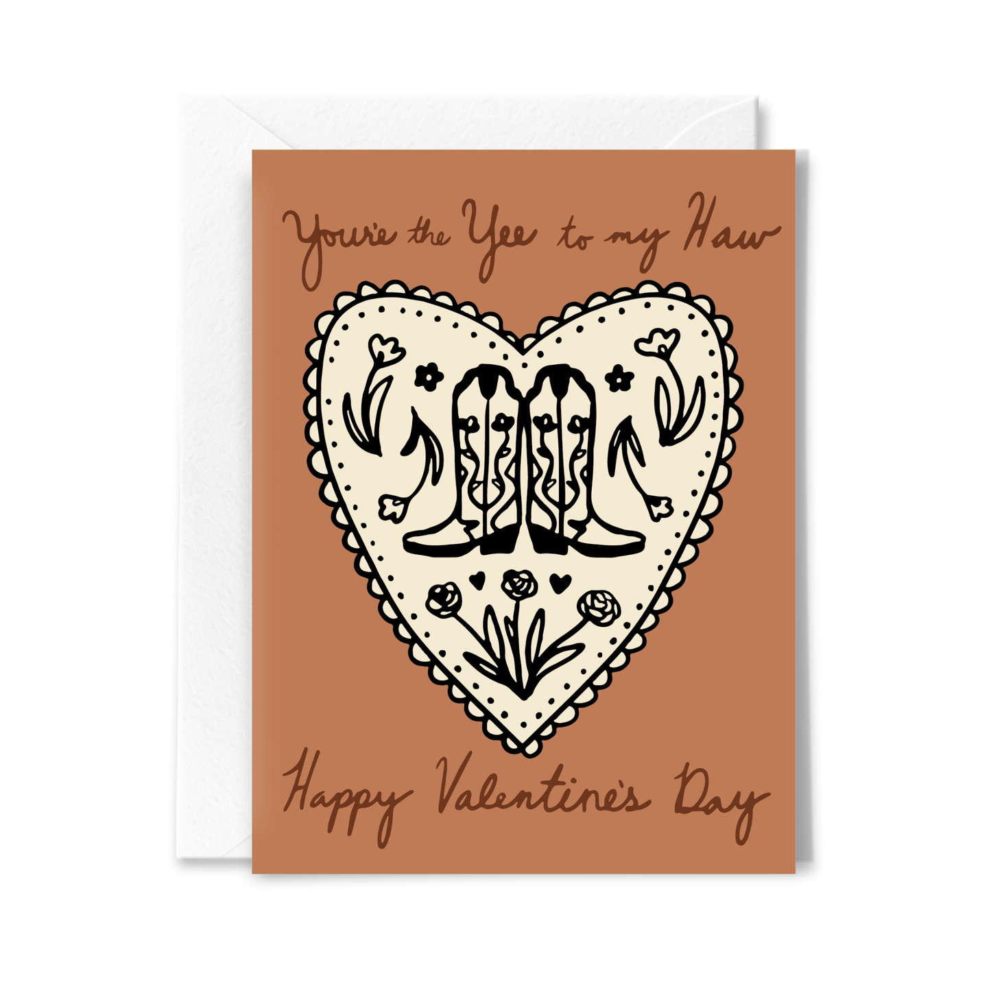 Yee to My Haw Valentine Card - by Carlyle Avenue