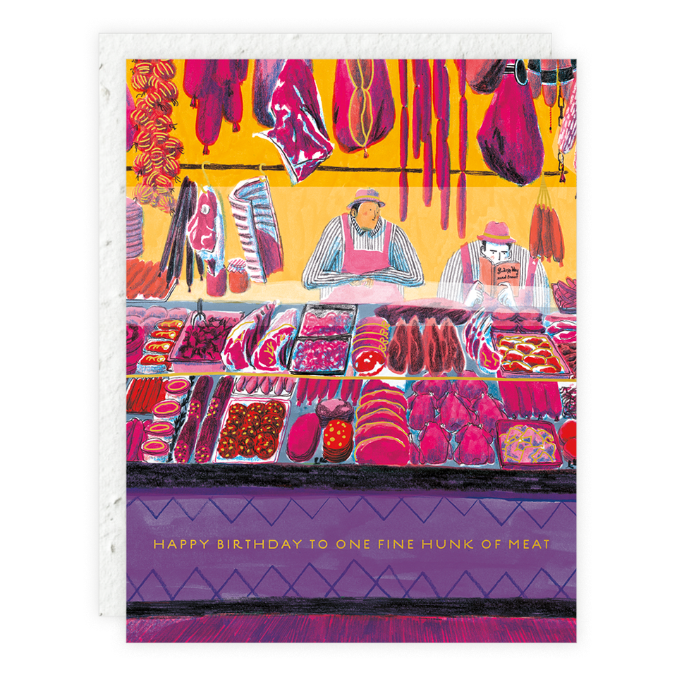 Fine Hunk of Meat - Birthday Card - by Carlyle Avenue