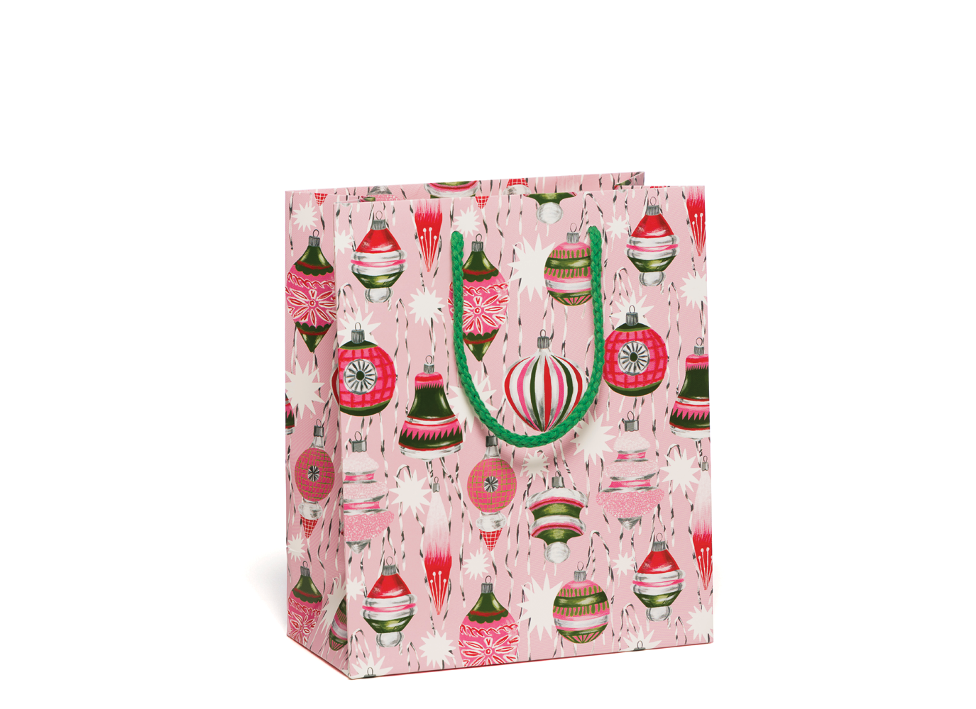 Retro Ornaments Holiday holiday gift bag - by Carlyle Avenue