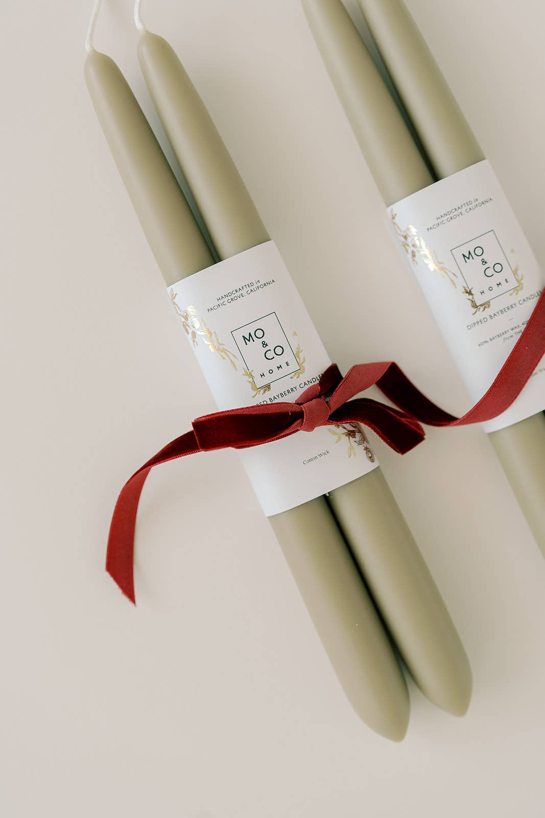 Limited Edition! Bayberry Dipped Taper Candles - by Carlyle Avenue