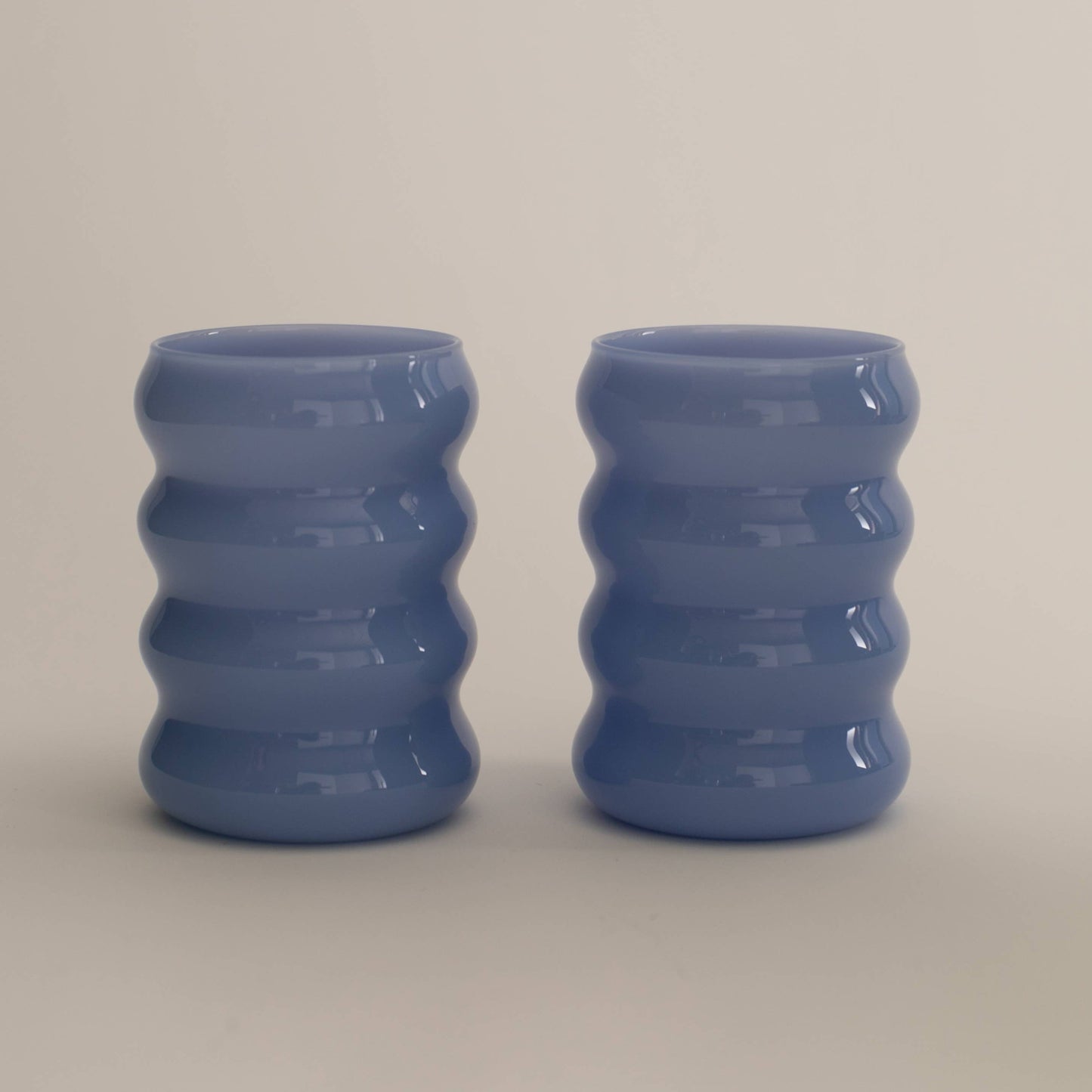 Opaque Ripple Cup Set, Cornflower - by Carlyle Avenue