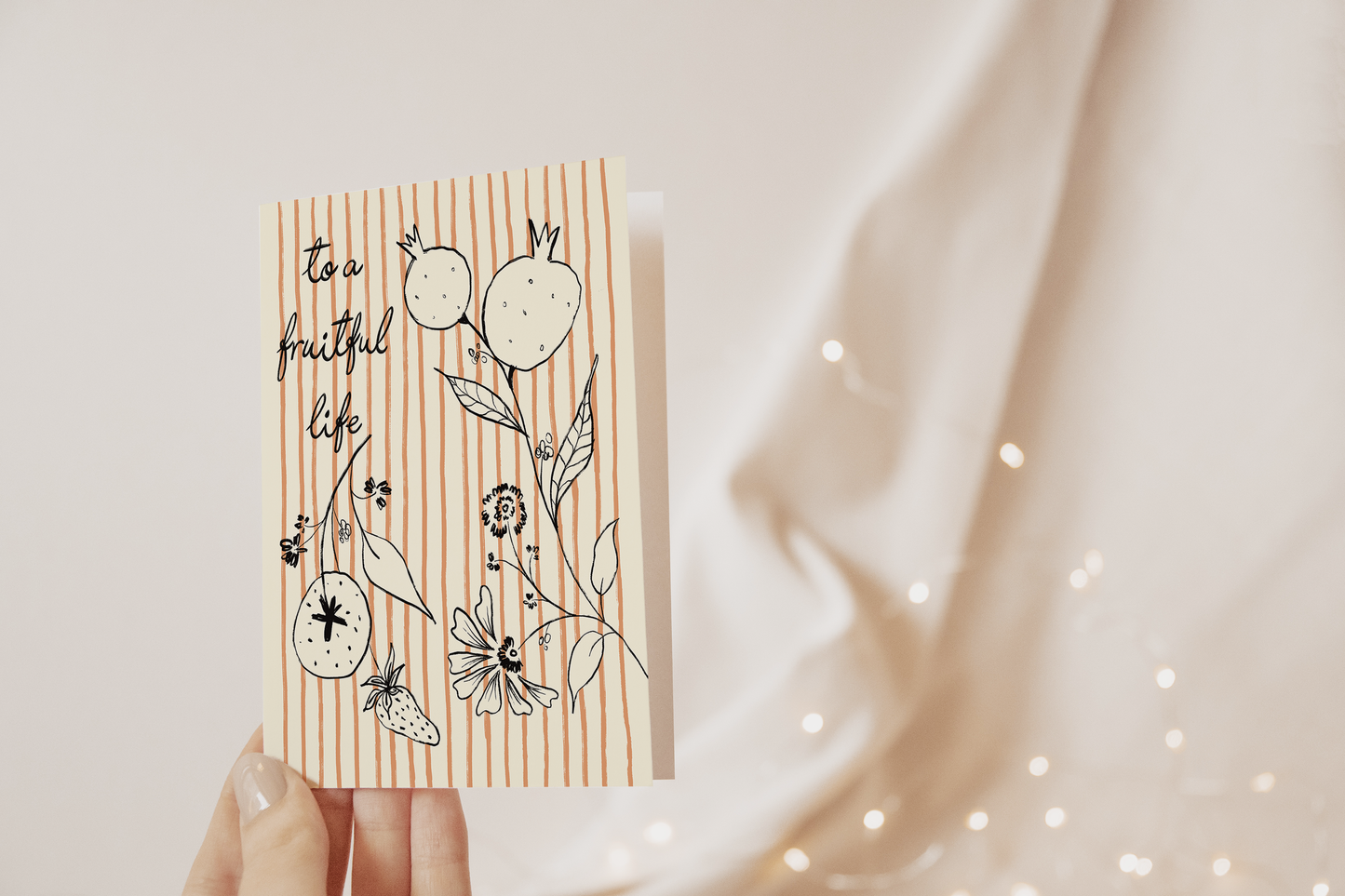 To A Fruitful Life Card - Greeting Cards by Carlyle Avenue