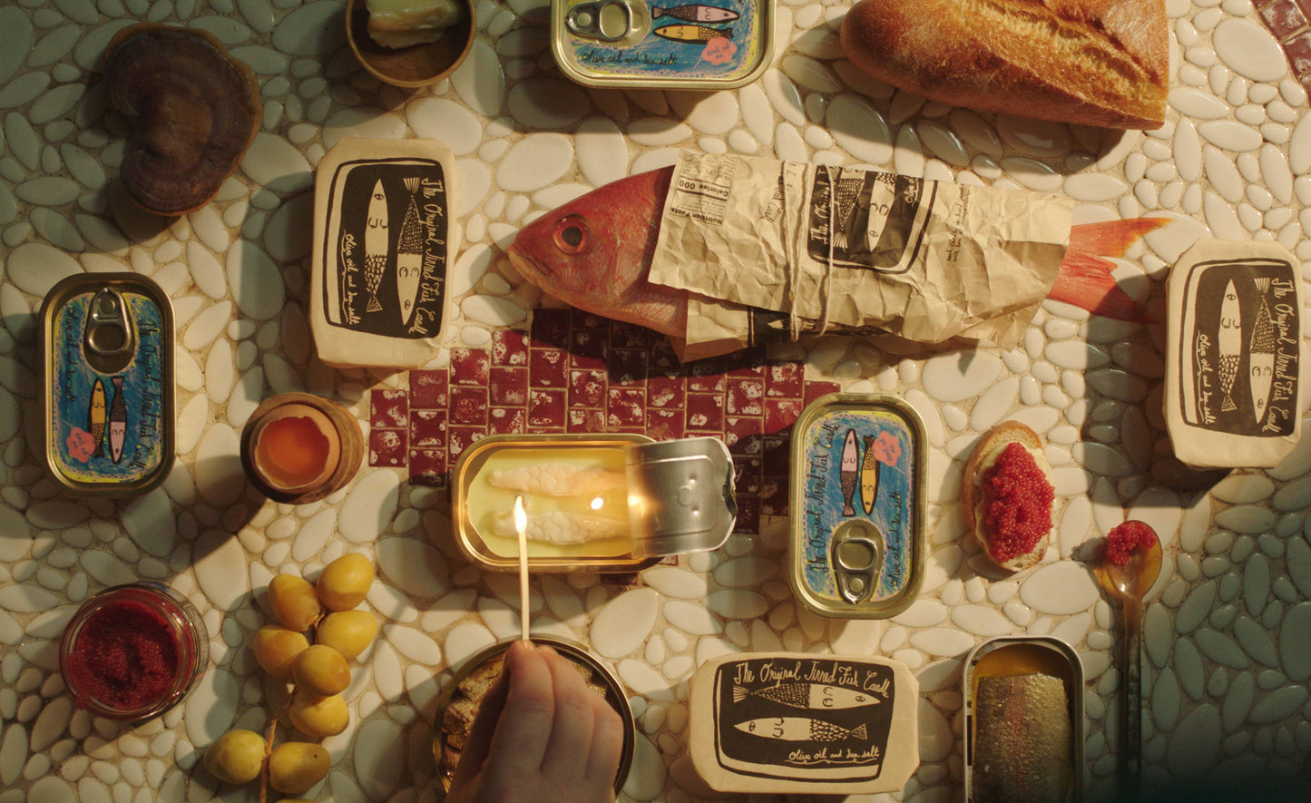 Tinned Fish Candle - Olive Oil and Sea Salt - Candles by Carlyle Avenue