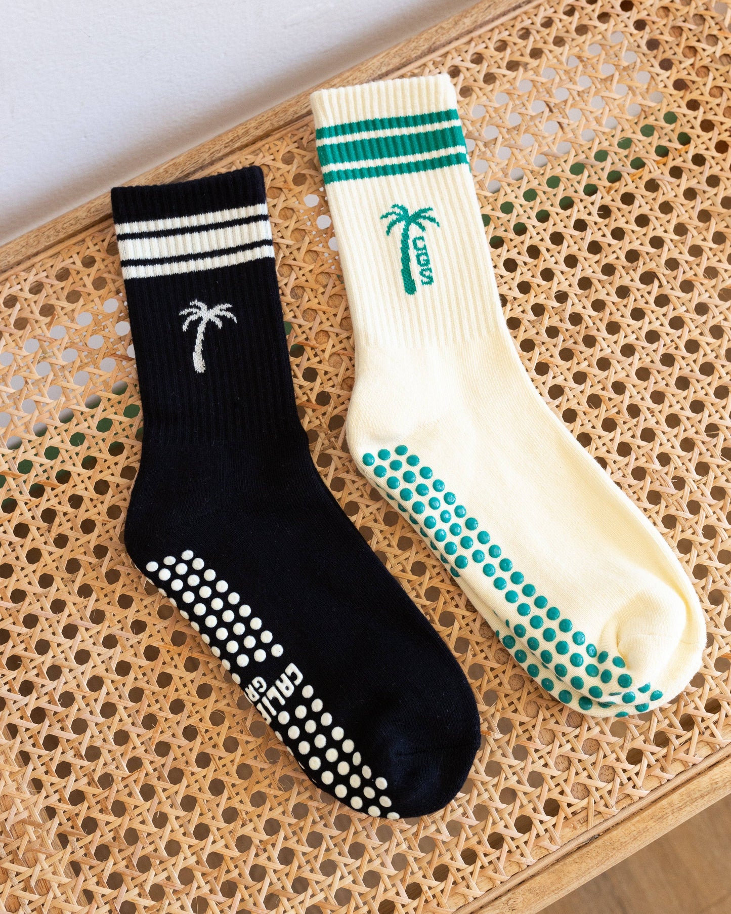 The Palm Grip Socks - Black - by Carlyle Avenue