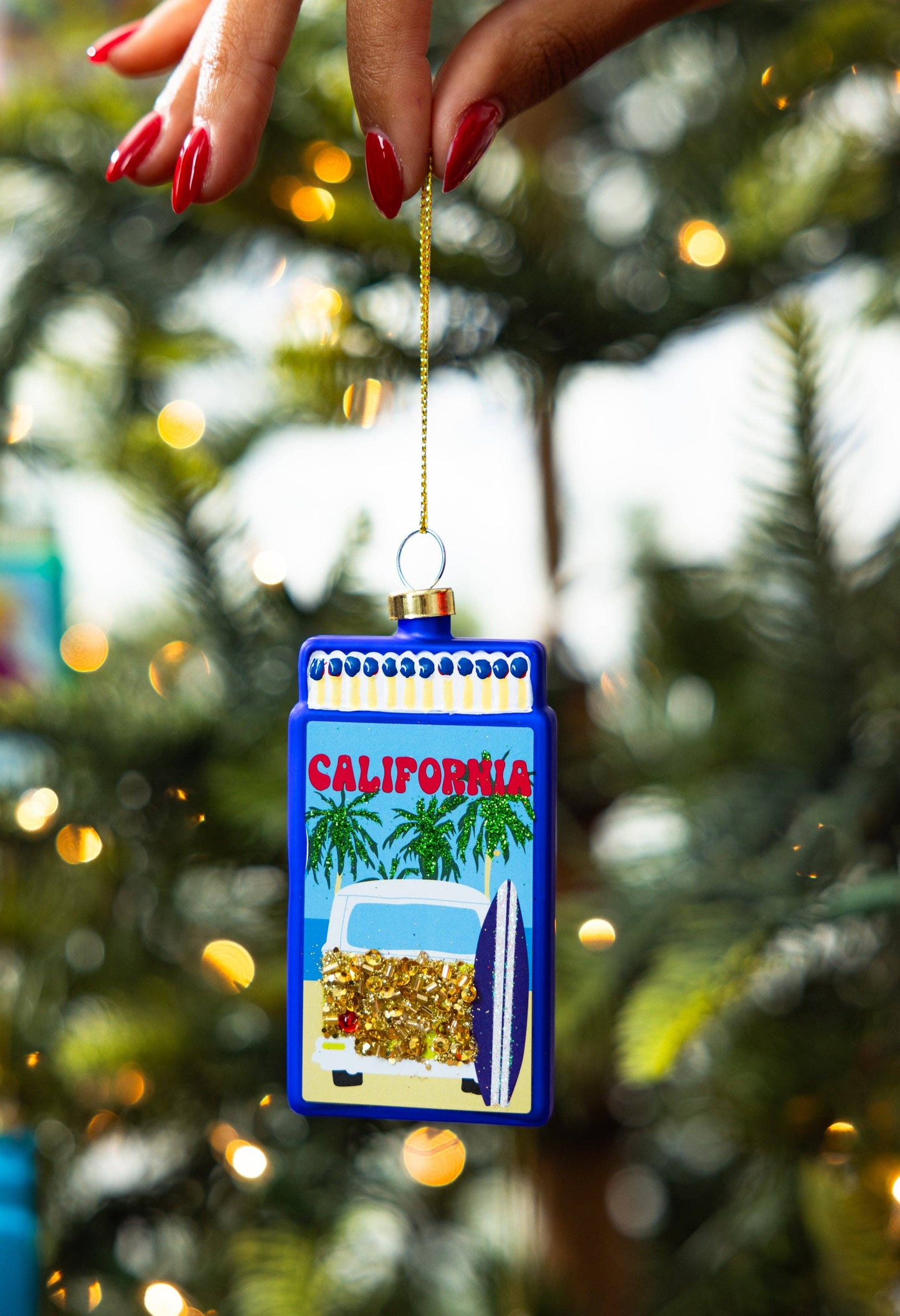 Matchbook Ornament - California - by Carlyle Avenue