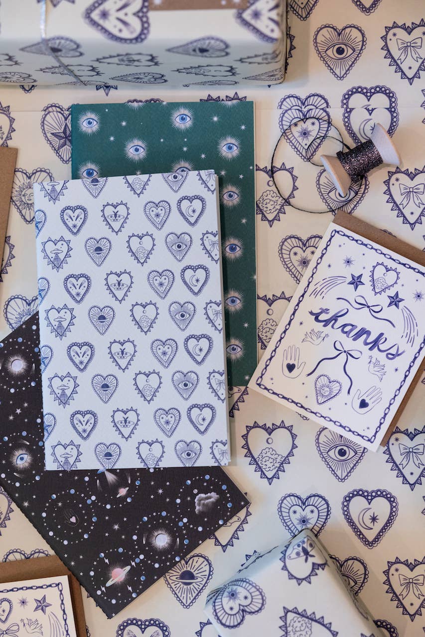 Indigo Icons Thank You Card - by Carlyle Avenue