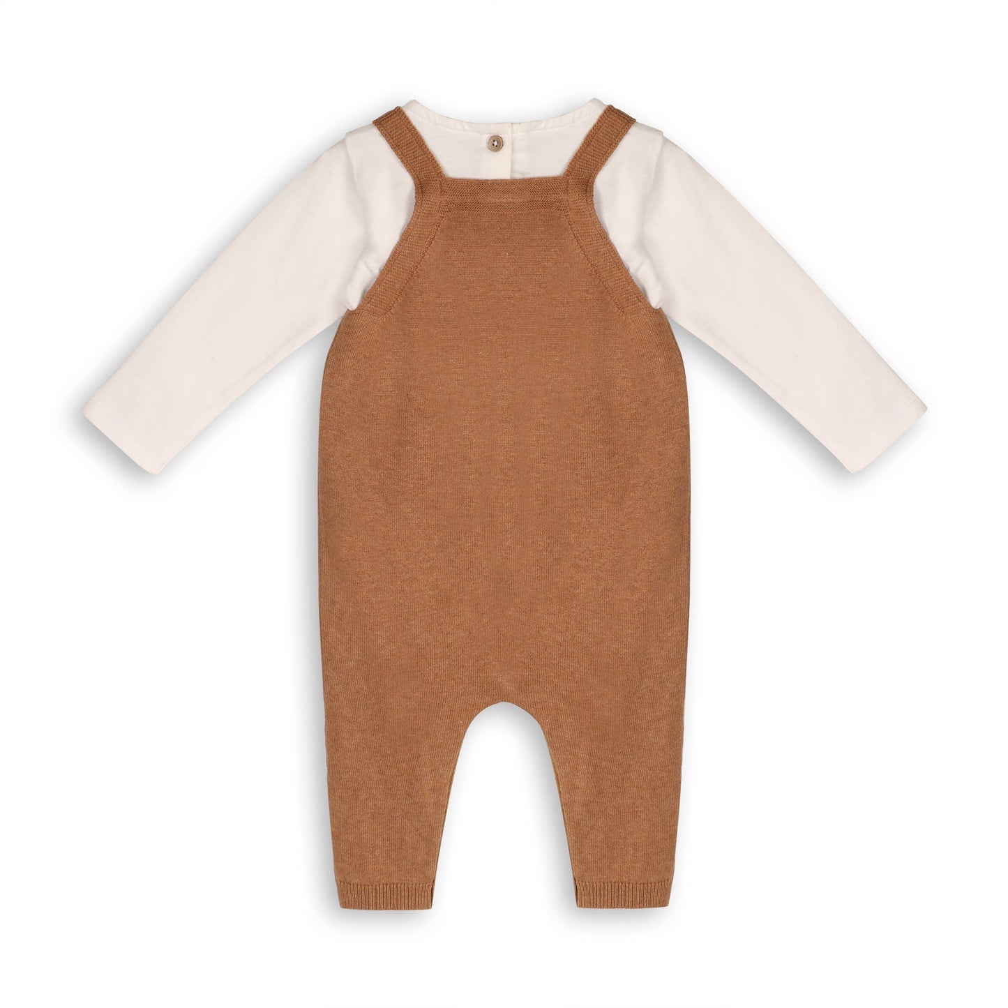 Bear Sweater Knit Baby Overall & Bodysuit Set (Organic) - by Carlyle Avenue