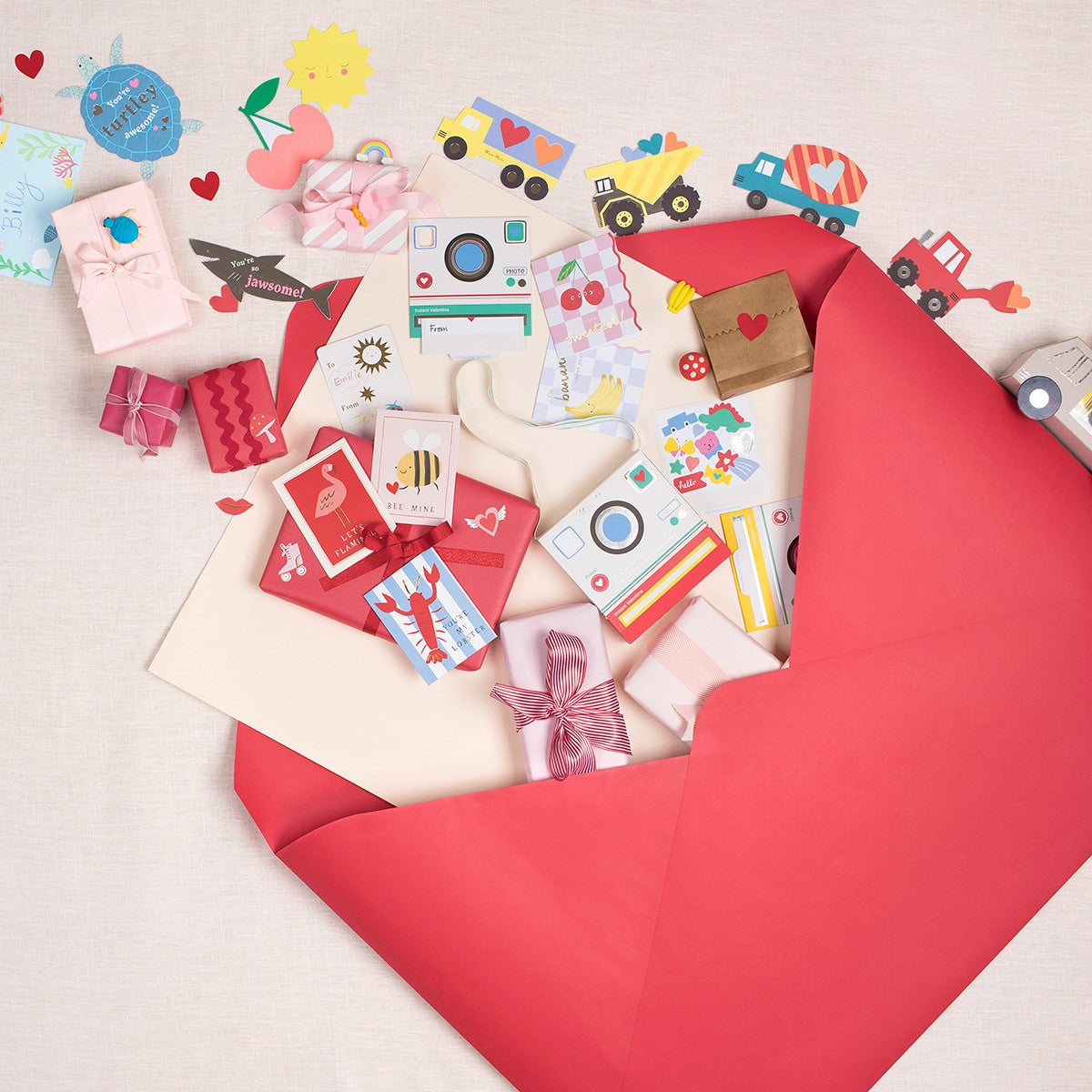Kids Valentine's Cards & Stickers Set - Kids by Carlyle Avenue