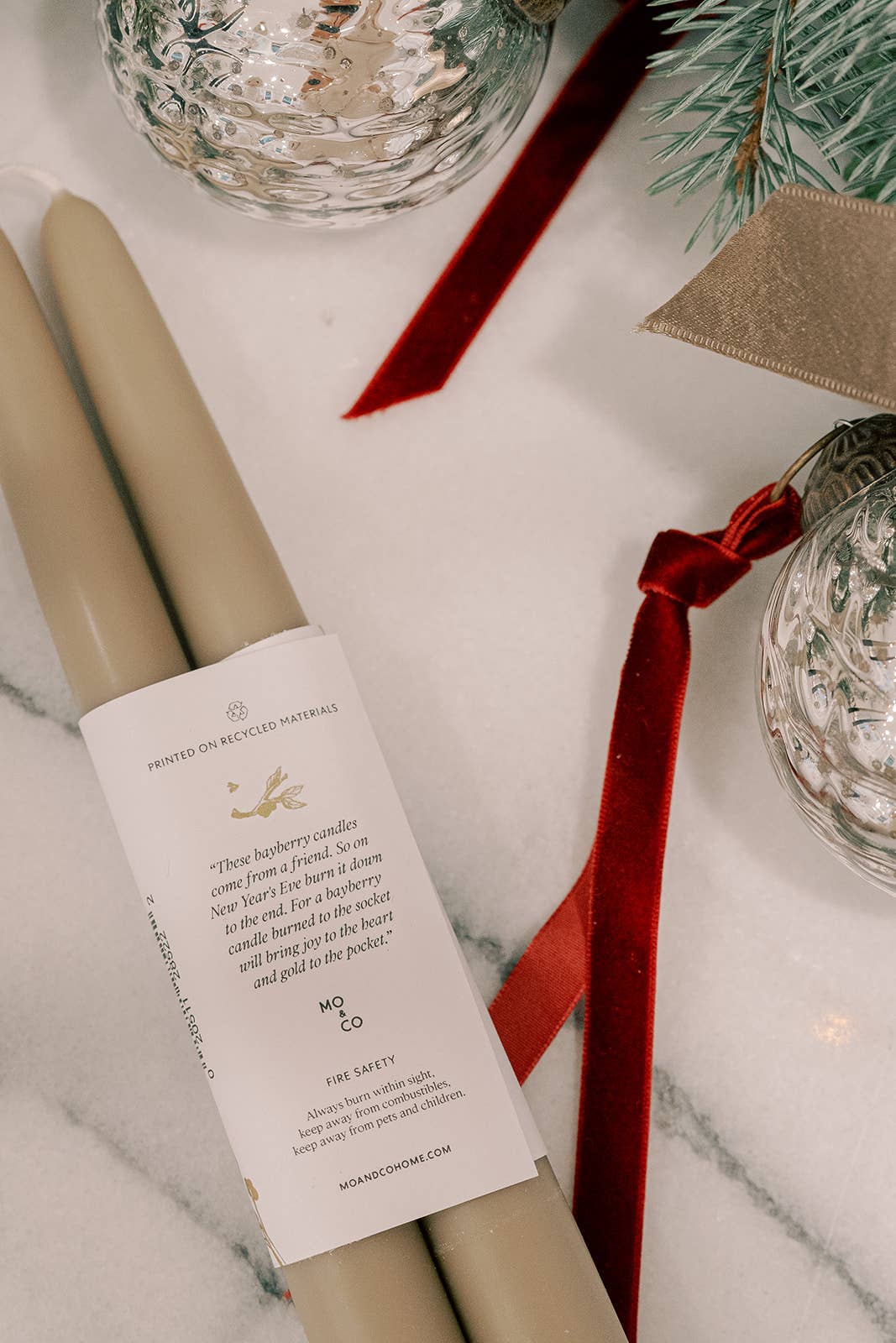 Limited Edition! Bayberry Dipped Taper Candles - by Carlyle Avenue