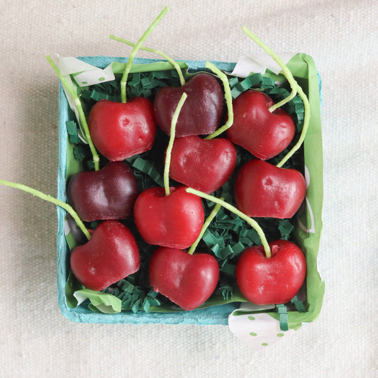 Cherry Beeswax Birthday Candles - Candles by Carlyle Avenue