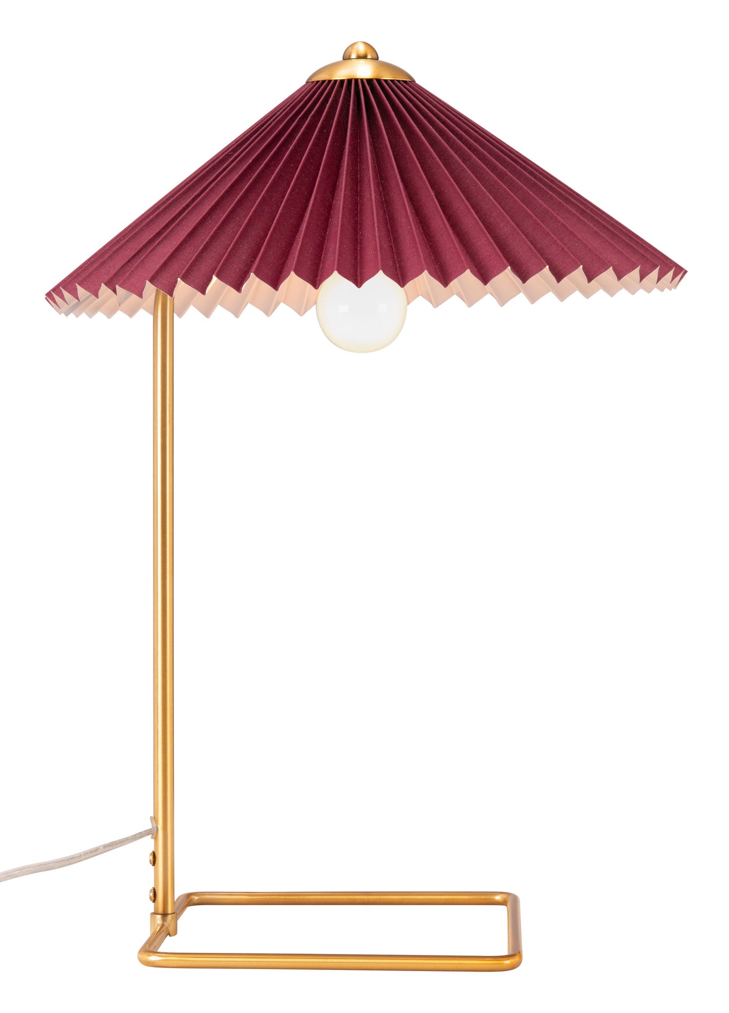Charo Table Lamp Red & Gold - by Carlyle Avenue