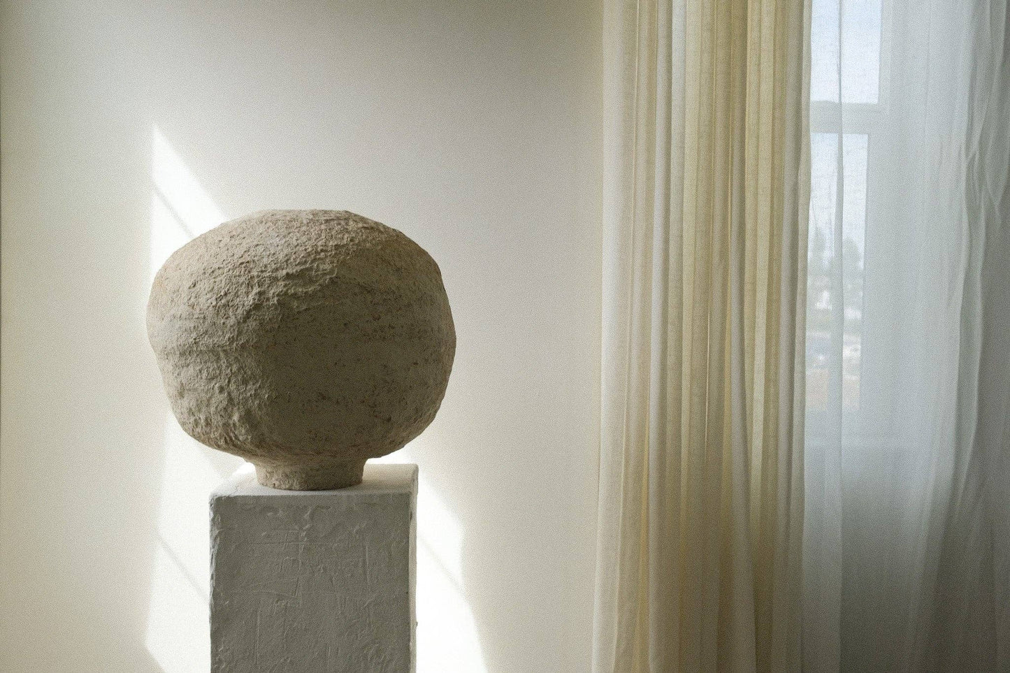 Paper Mache Pot Round - Vases by Carlyle Avenue