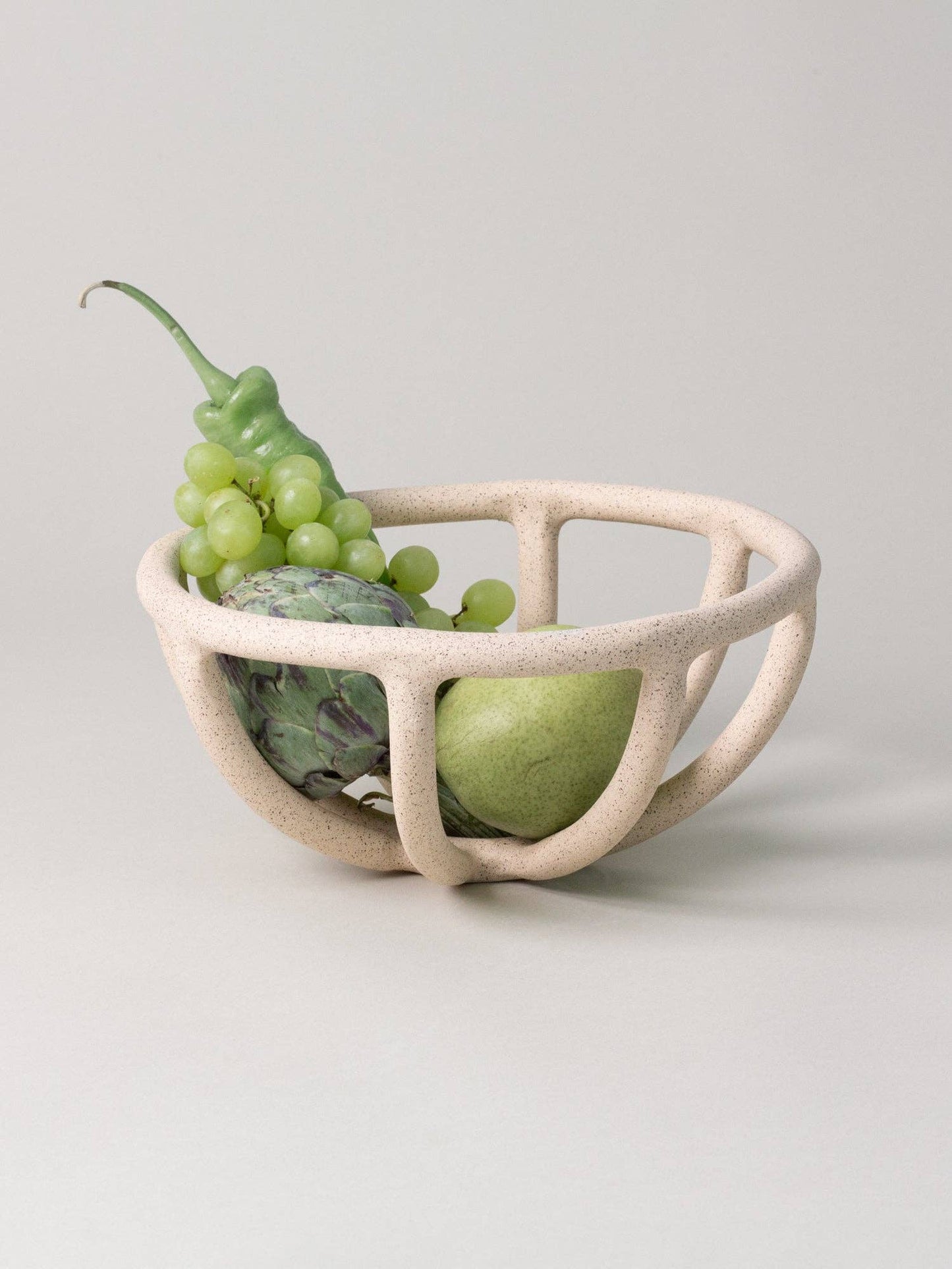 Prong Fruit Bowl, Sand - Decorative Bowls by Carlyle Avenue