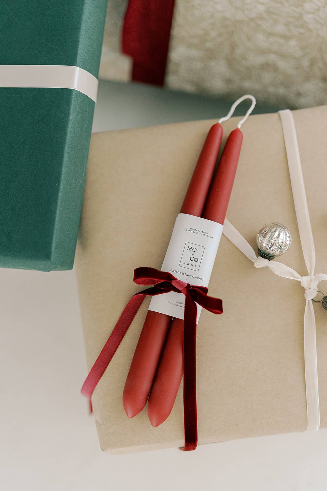 10" & 14" - 100% Beeswax Dipped Candles | Berry Red - by Carlyle Avenue