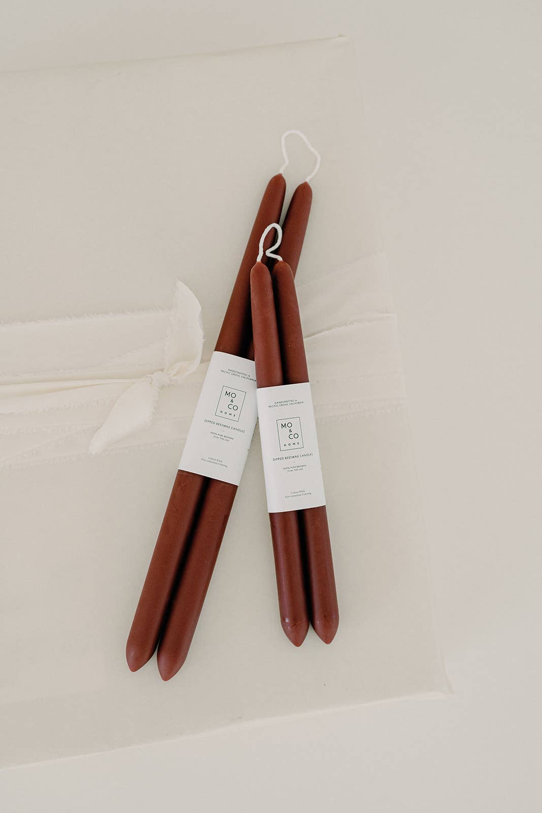 10" & 14" - 100% Beeswax Dipped Candles | Burgundy - by Carlyle Avenue