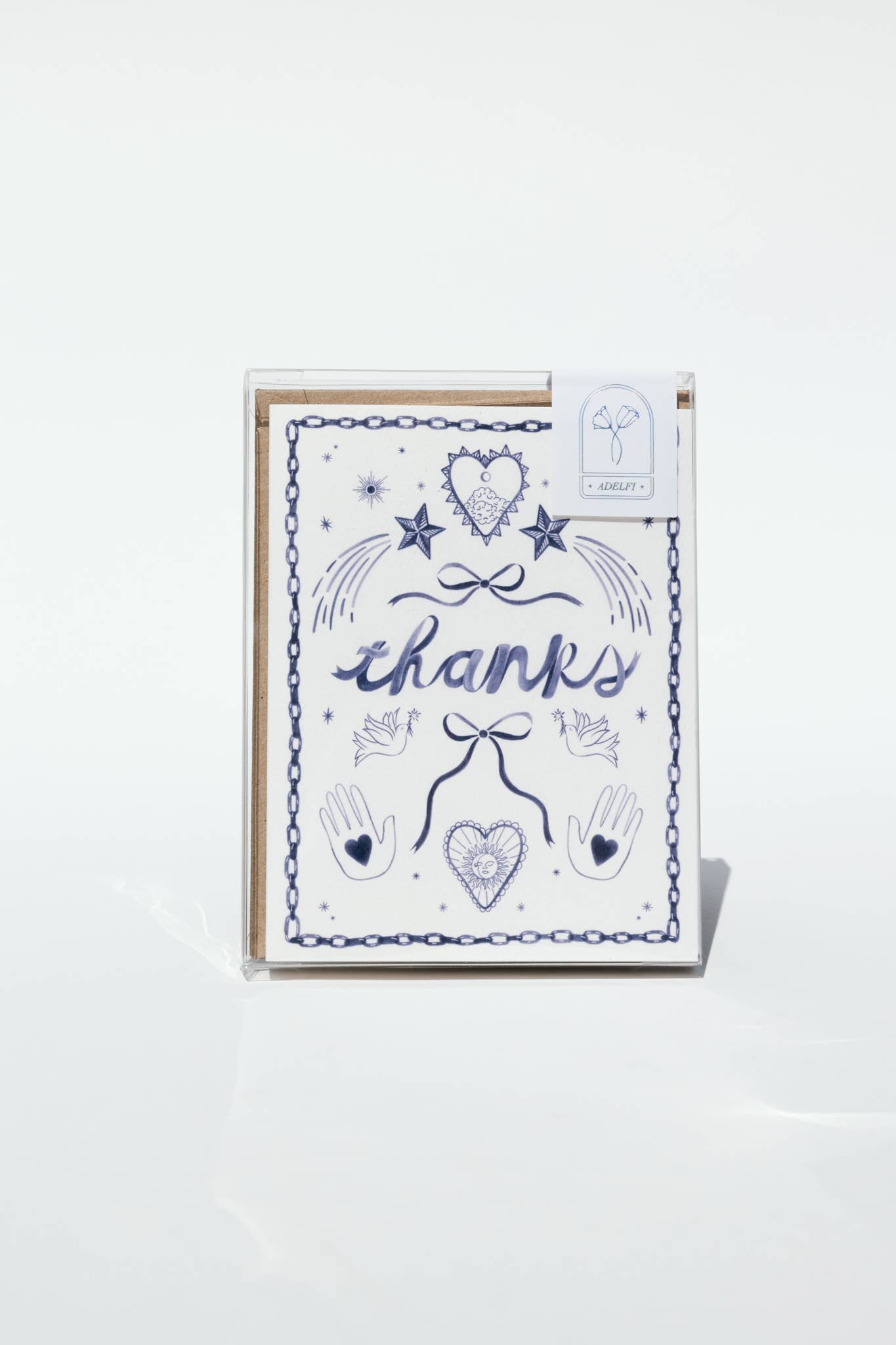 Indigo Icons Thank You Card - by Carlyle Avenue