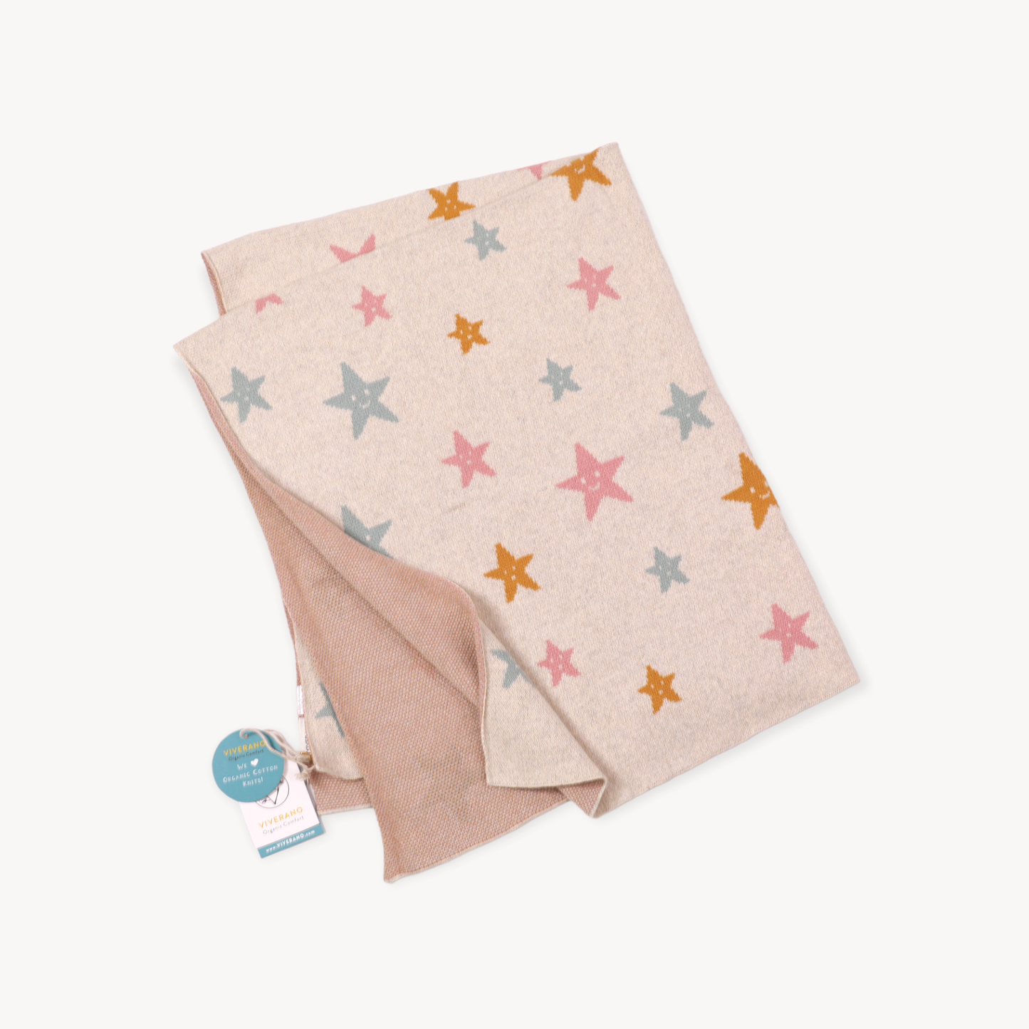 Stars Baby Jacquard Knit Blanket & Lovey Gift SET (Organic) - by Carlyle Avenue