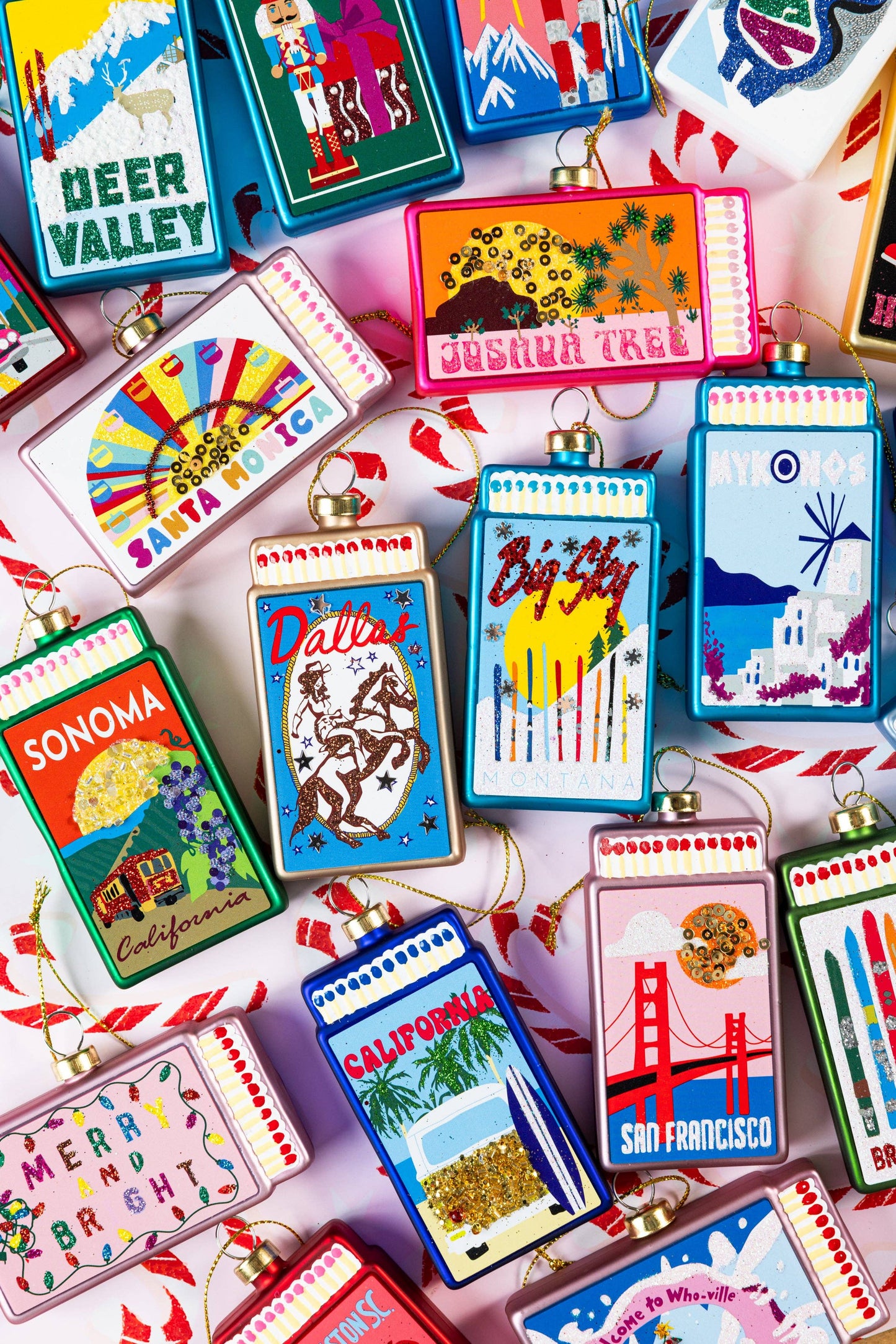Matchbook Ornament - Santa Monica - by Carlyle Avenue