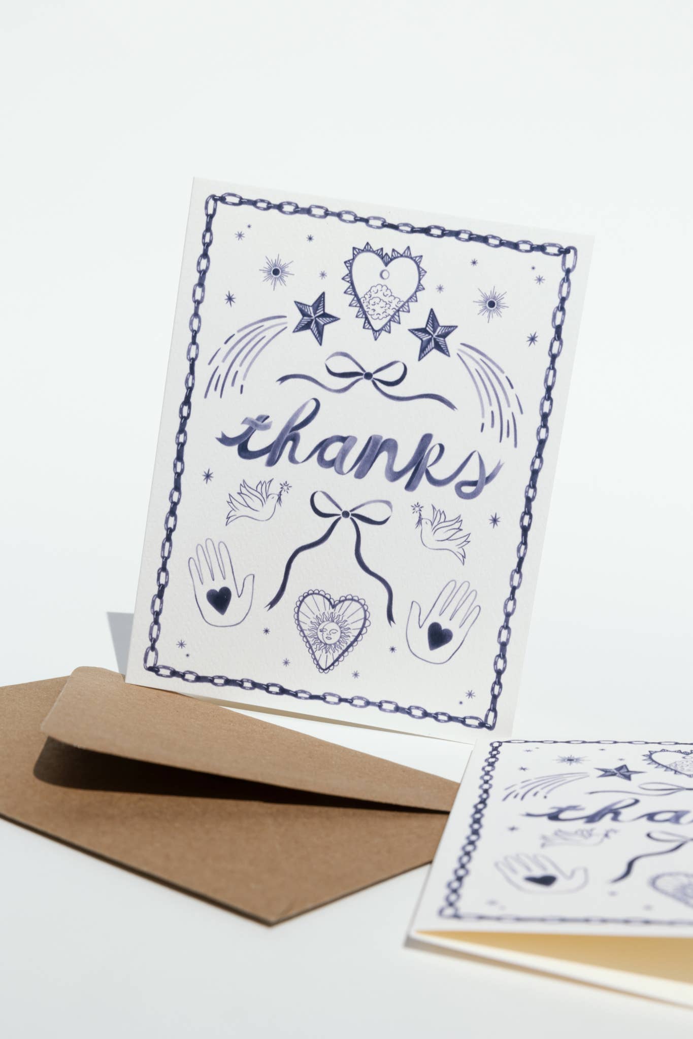 Indigo Icons Thank You Card - by Carlyle Avenue