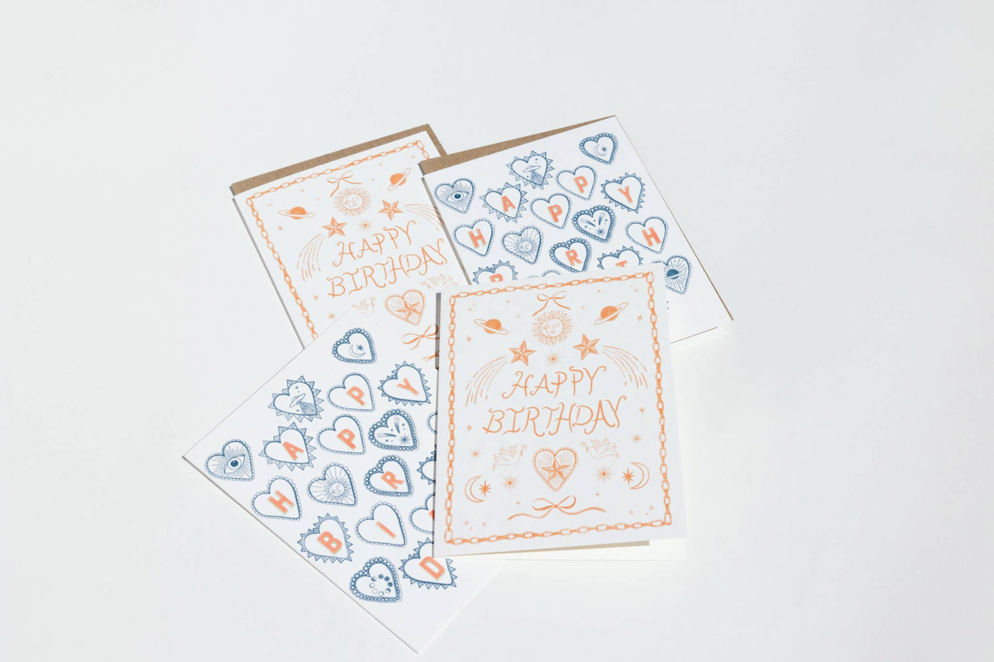 Apricot Icons Birthday Card - Greeting Cards by Carlyle Avenue