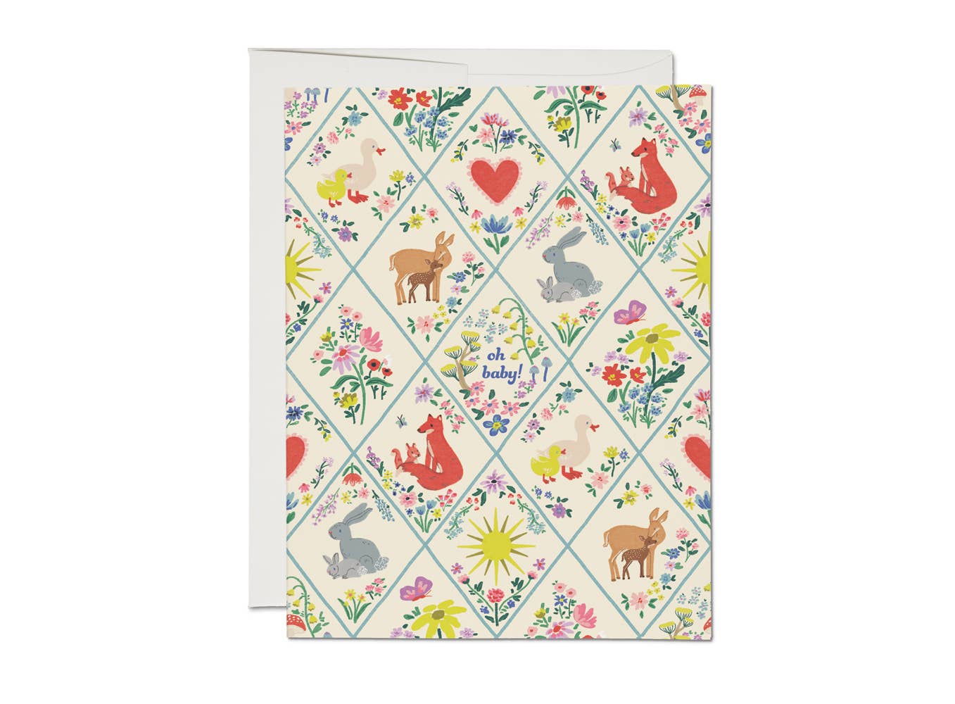 Woodland Critters baby greeting card - by Carlyle Avenue