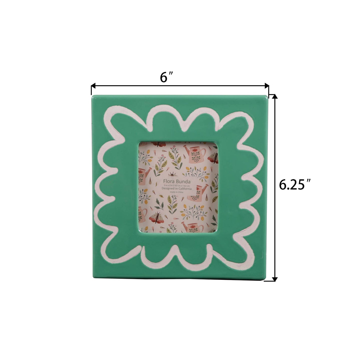 3 x 3 Wavey Ceramic Frame - Picture Frames by Carlyle Avenue
