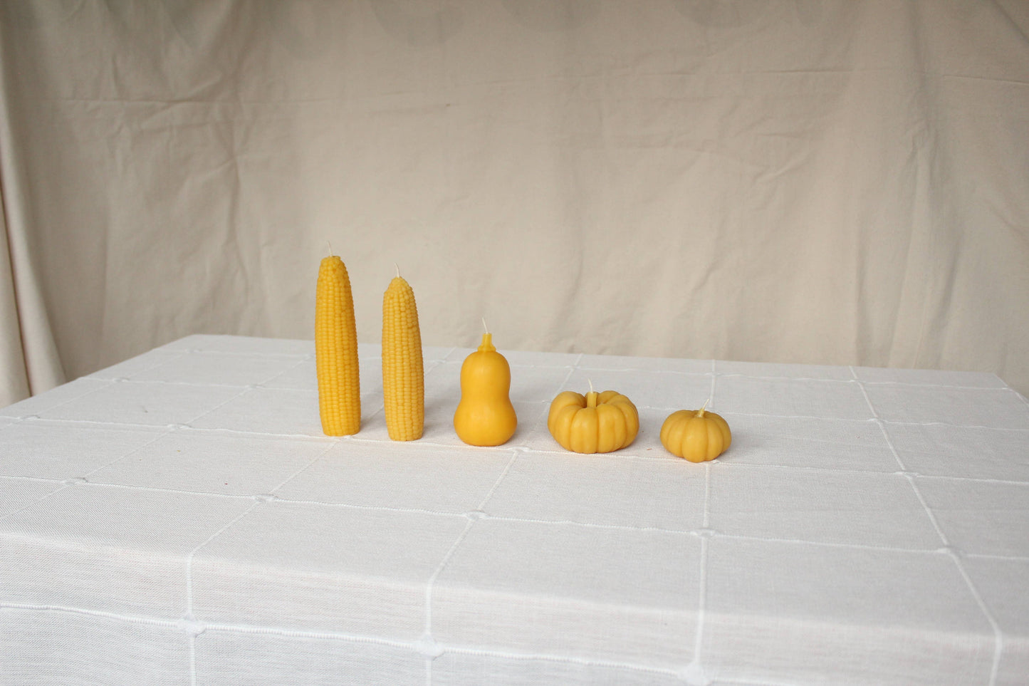 Sweet Maíz Fall Harvest Table Beeswax Candles - by Carlyle Avenue