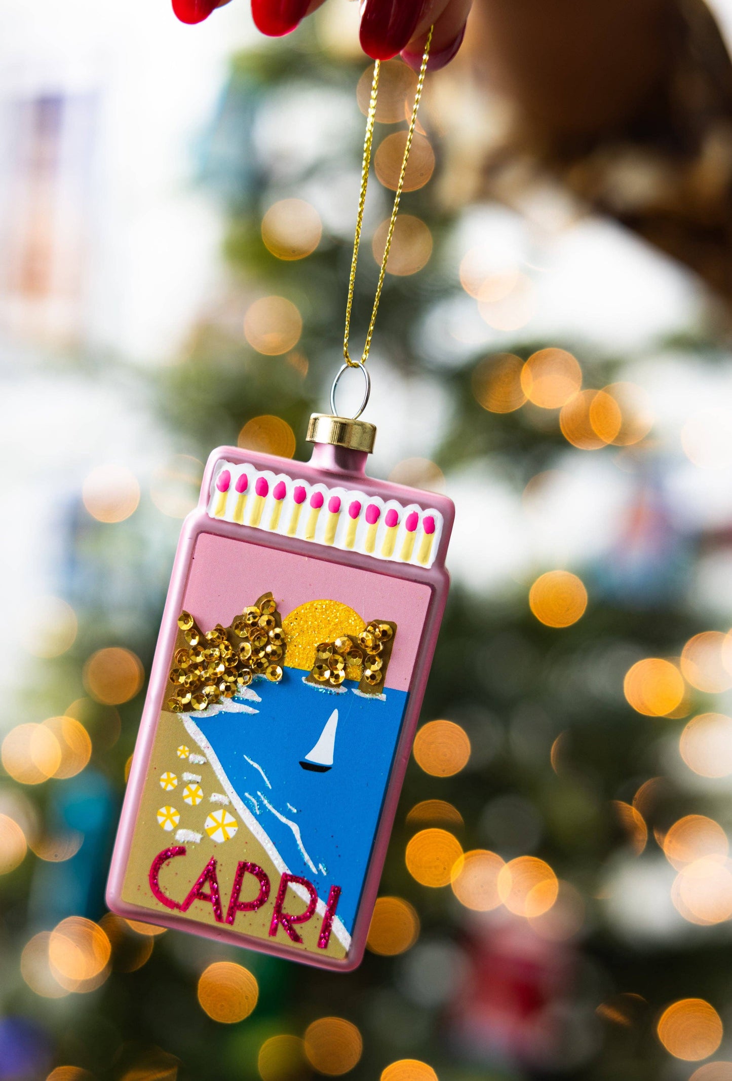 Matchbook Ornament - Capri - by Carlyle Avenue