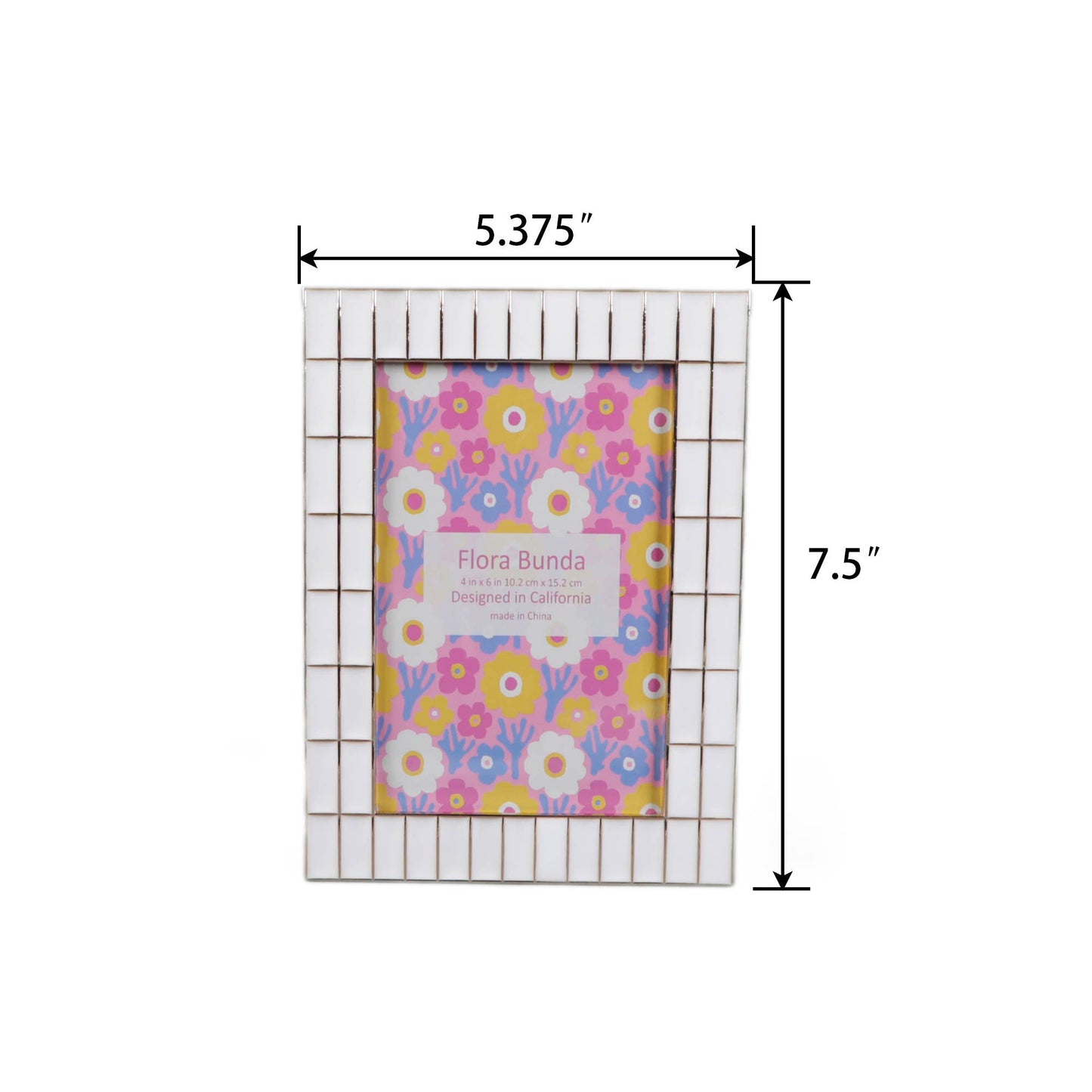 4x6 Double Brick Wall Zinc Alloy Picture Frame - Picture Frames by Carlyle Avenue