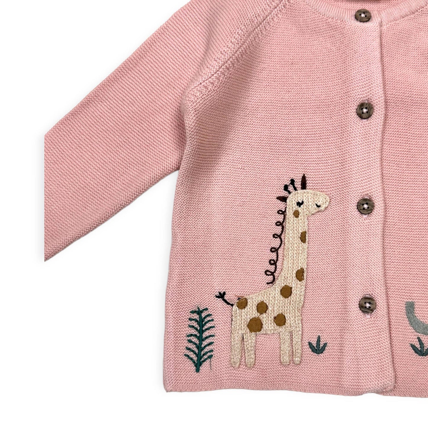 Animal Safari Embroidered Baby Cardigan Sweater (Organic) - by Carlyle Avenue