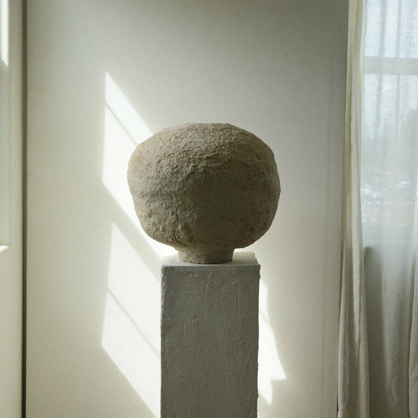 Paper Mache Pot Round - Vases by Carlyle Avenue