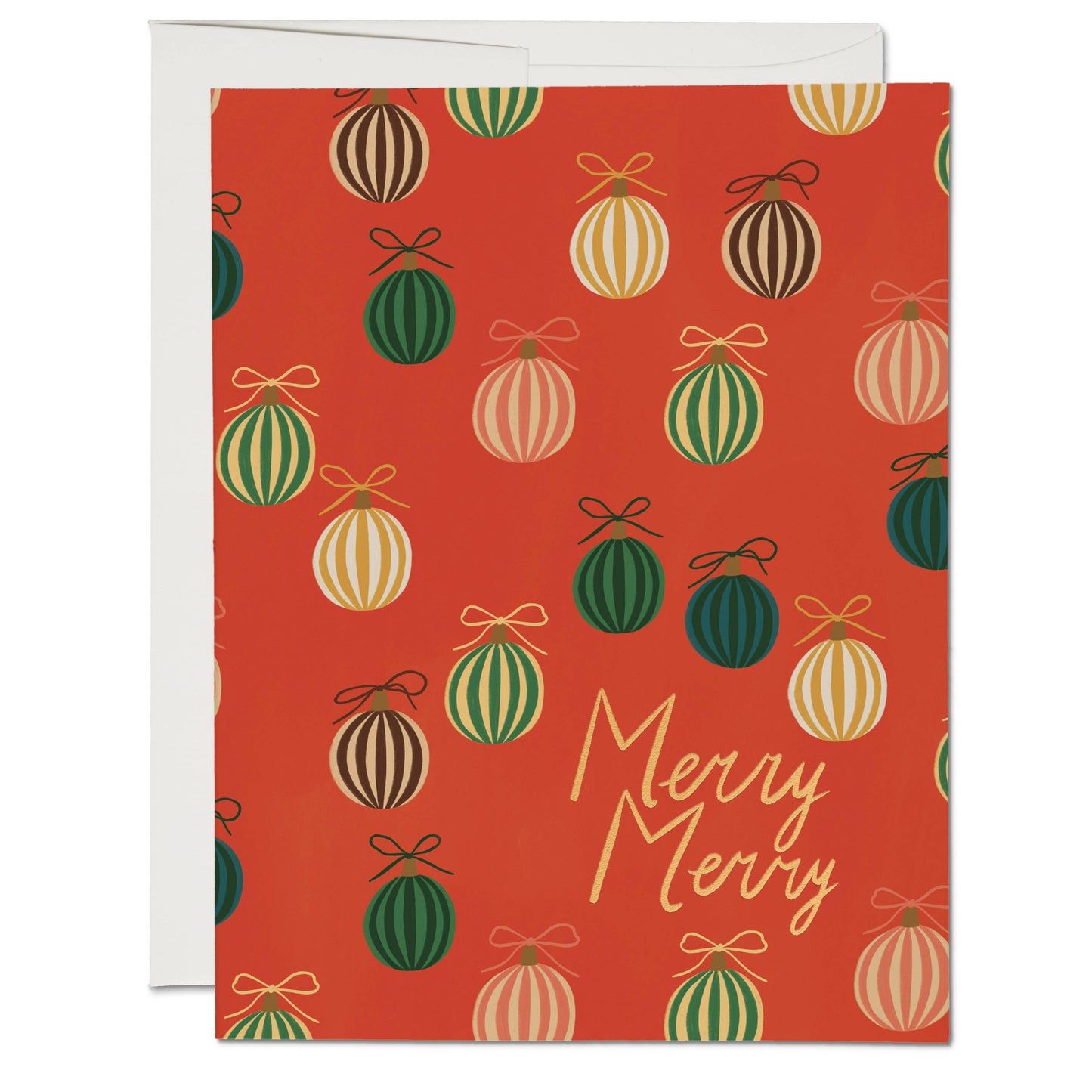 Merry Ornaments holiday greeting card - Greeting Cards by Carlyle Avenue