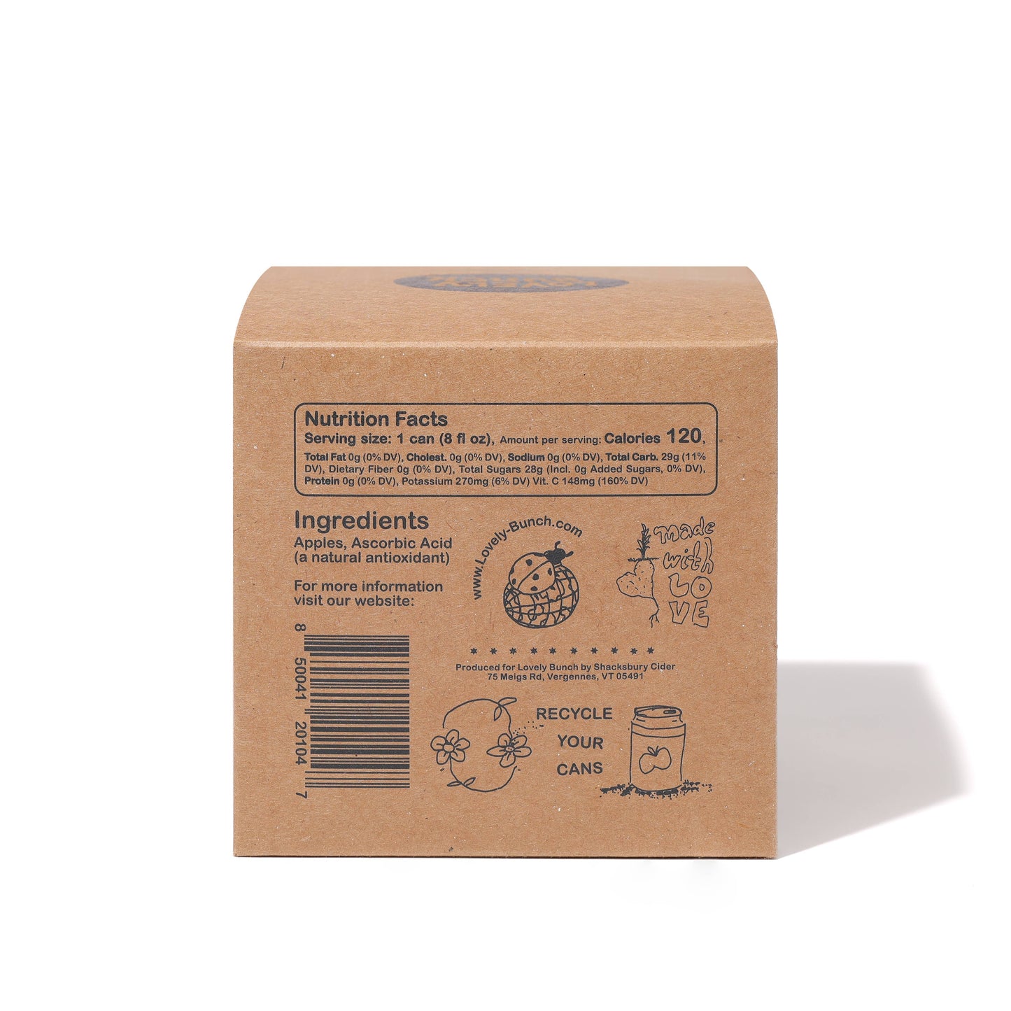 Sparkling Apple Juice 4pack -  by Carlyle Avenue