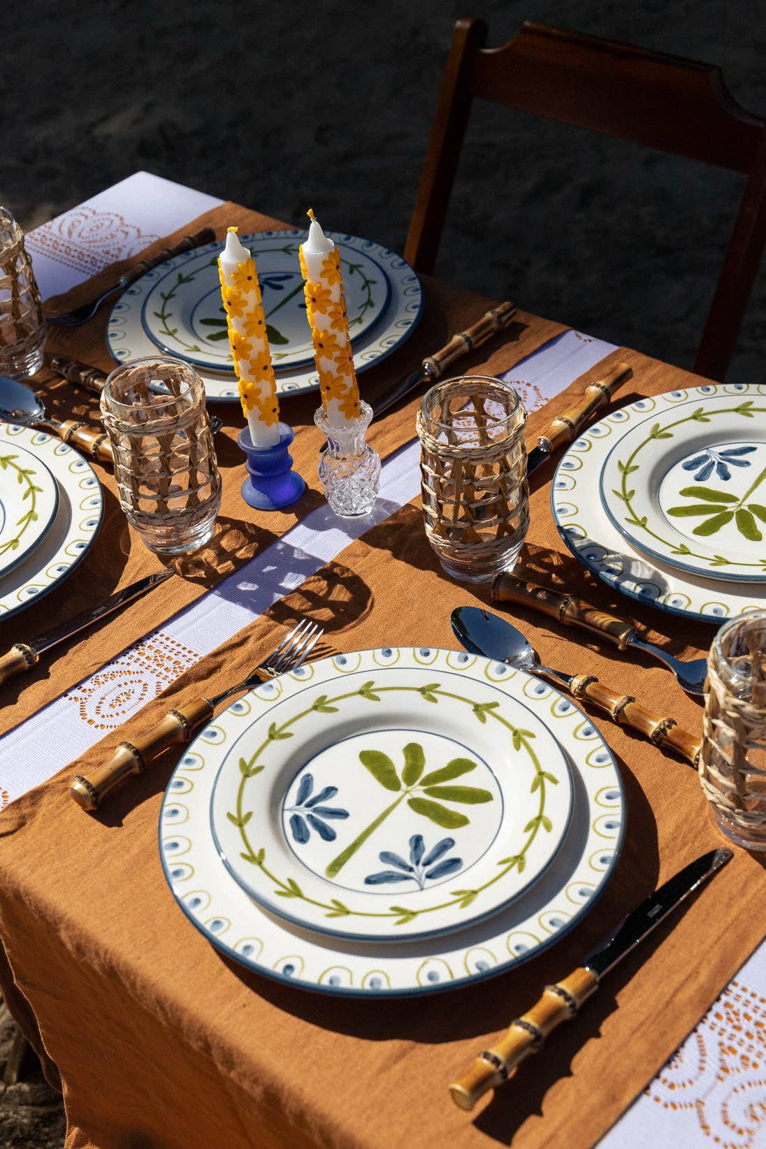 Bananeira Hand-Painted Dessert Plate - by Carlyle Avenue