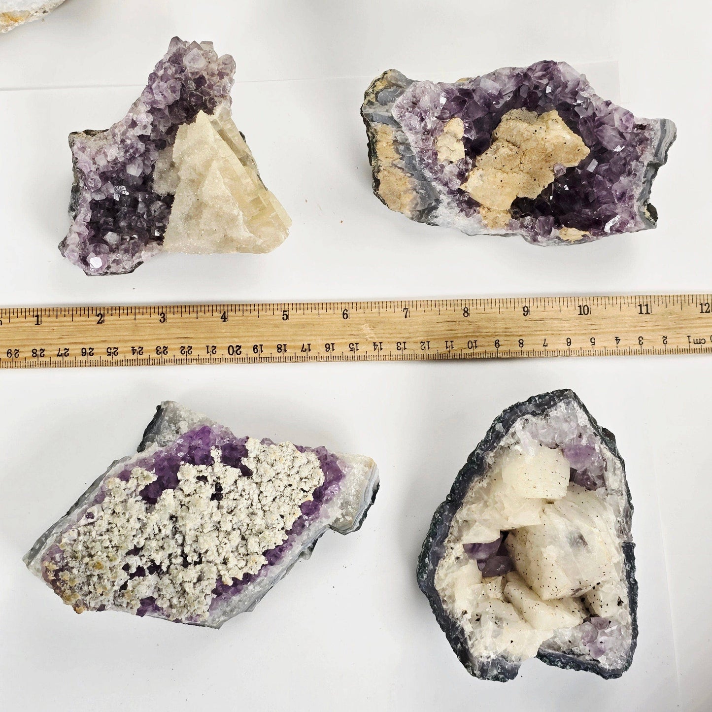 Amethyst with Calcite Crystal Cluster - Decorative Accessories by Carlyle Avenue
