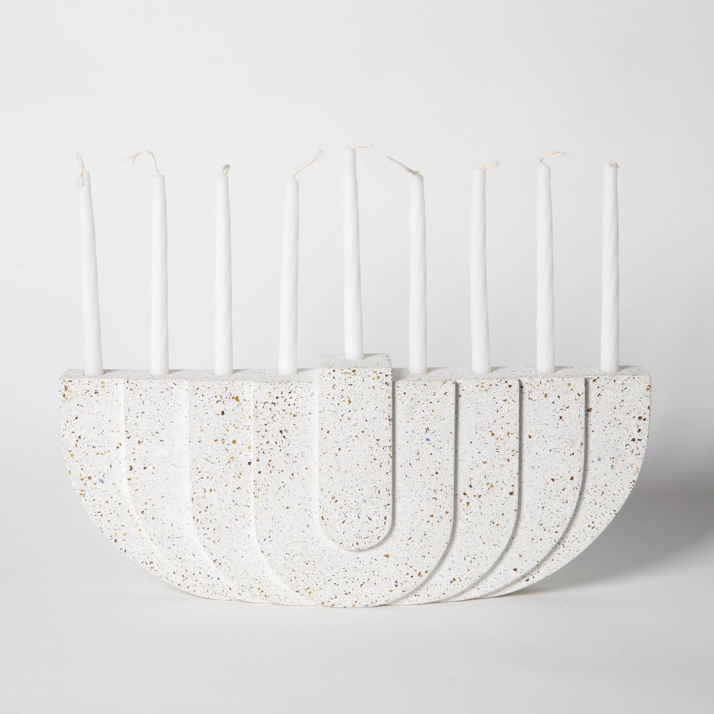 Menorahs: White Terrazzo - by Carlyle Avenue