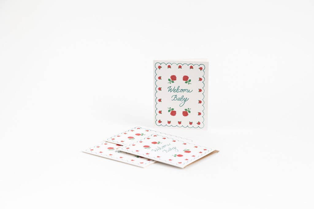 Rose Baby Card - Greeting Cards by Carlyle Avenue
