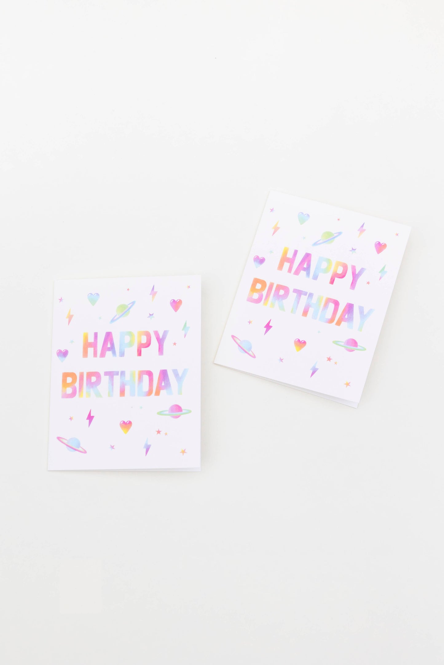 Rainbow Block Birthday Card - Greeting Cards by Carlyle Avenue