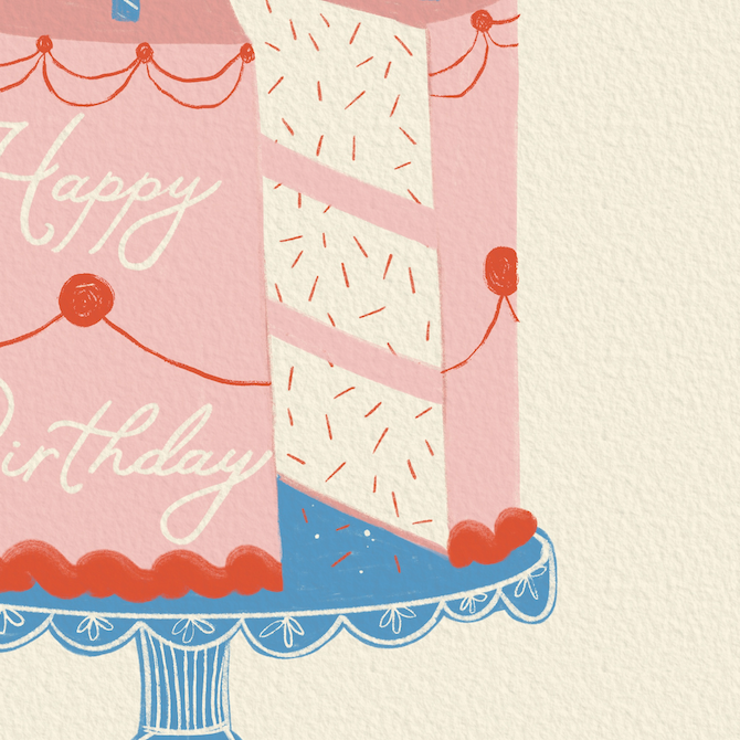 Birthday Cake Card - by Carlyle Avenue