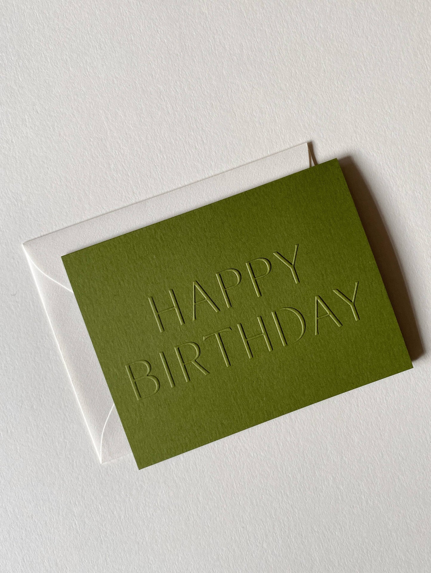 Happy Birthday No. 10: Sand / Single Card - by Carlyle Avenue