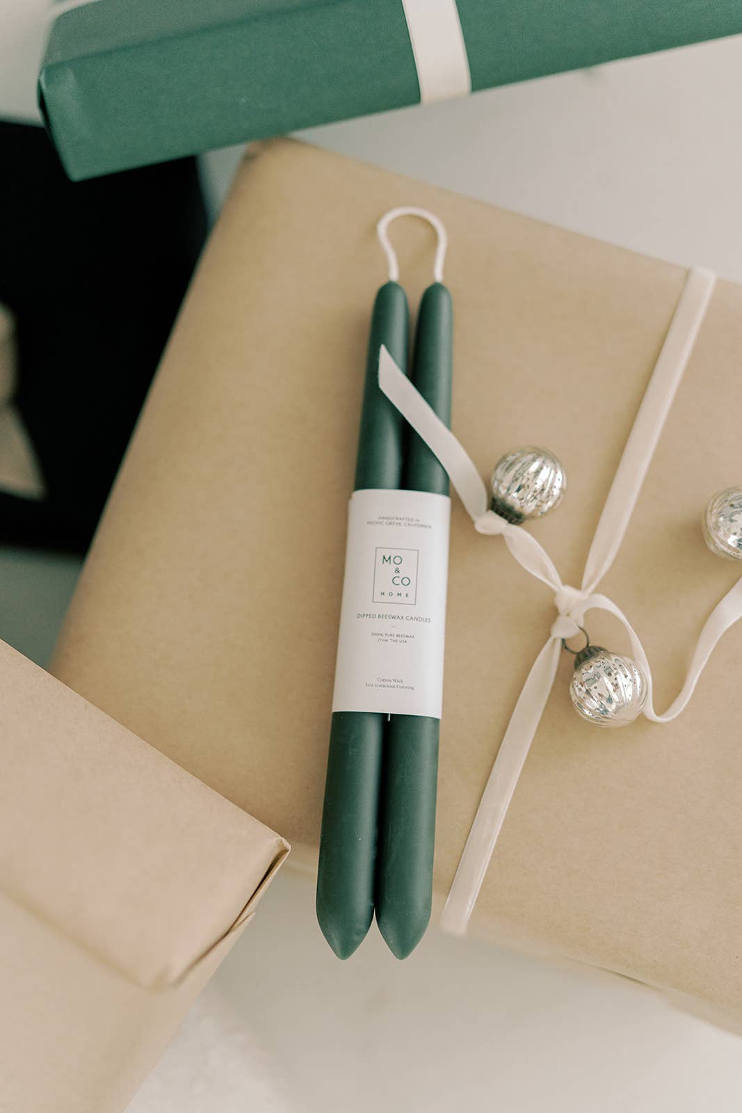 10" & 14" - 100% Beeswax Dipped Candles | Forest Green - by Carlyle Avenue