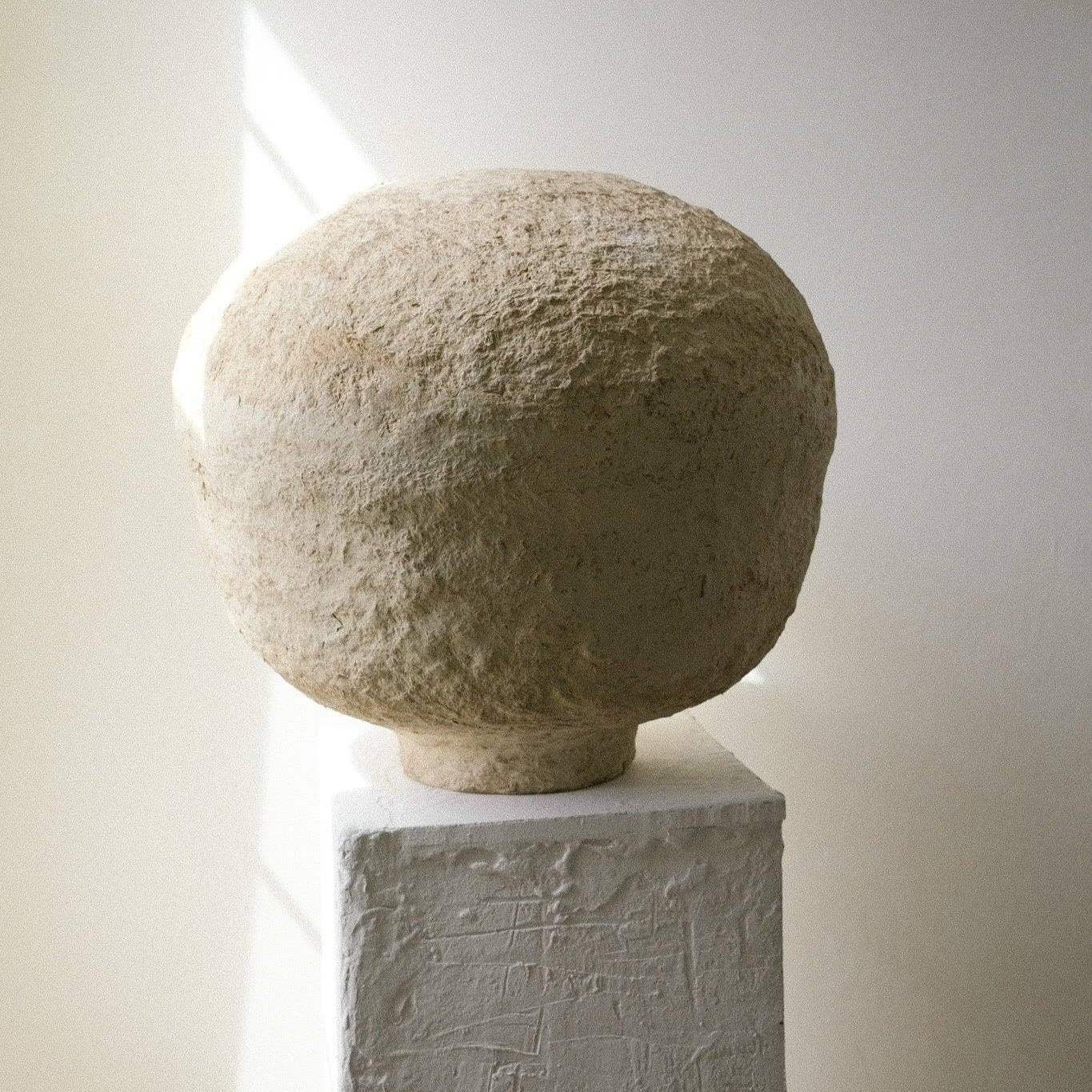 Paper Mache Pot Round - Vases by Carlyle Avenue