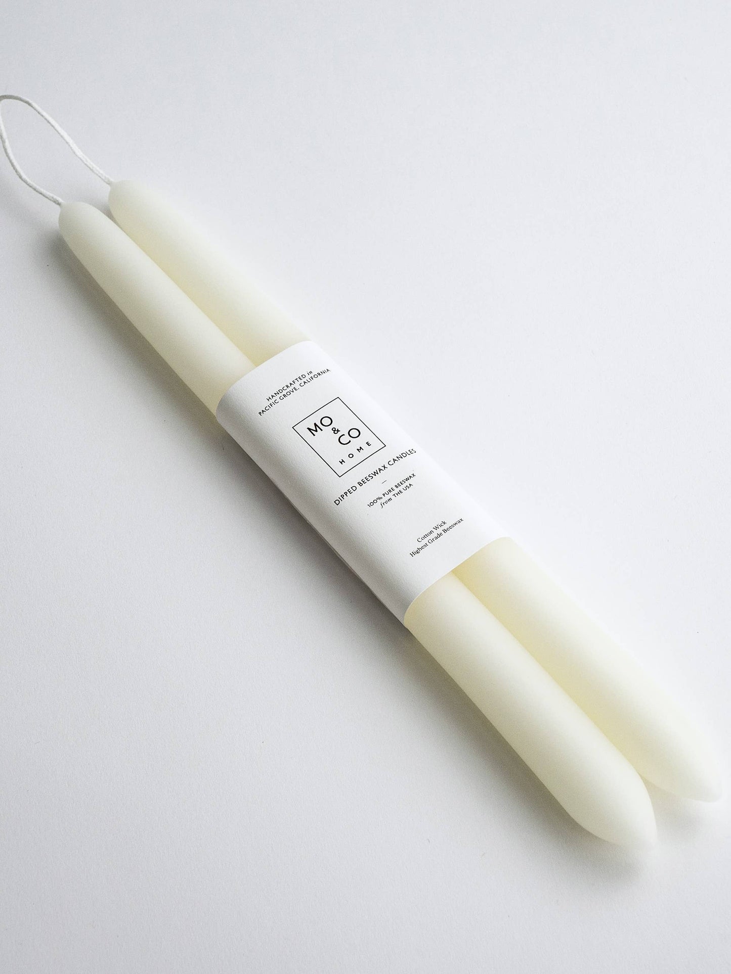 10" & 14" - 100% Beeswax Dipped Candles | Natural White - by Carlyle Avenue